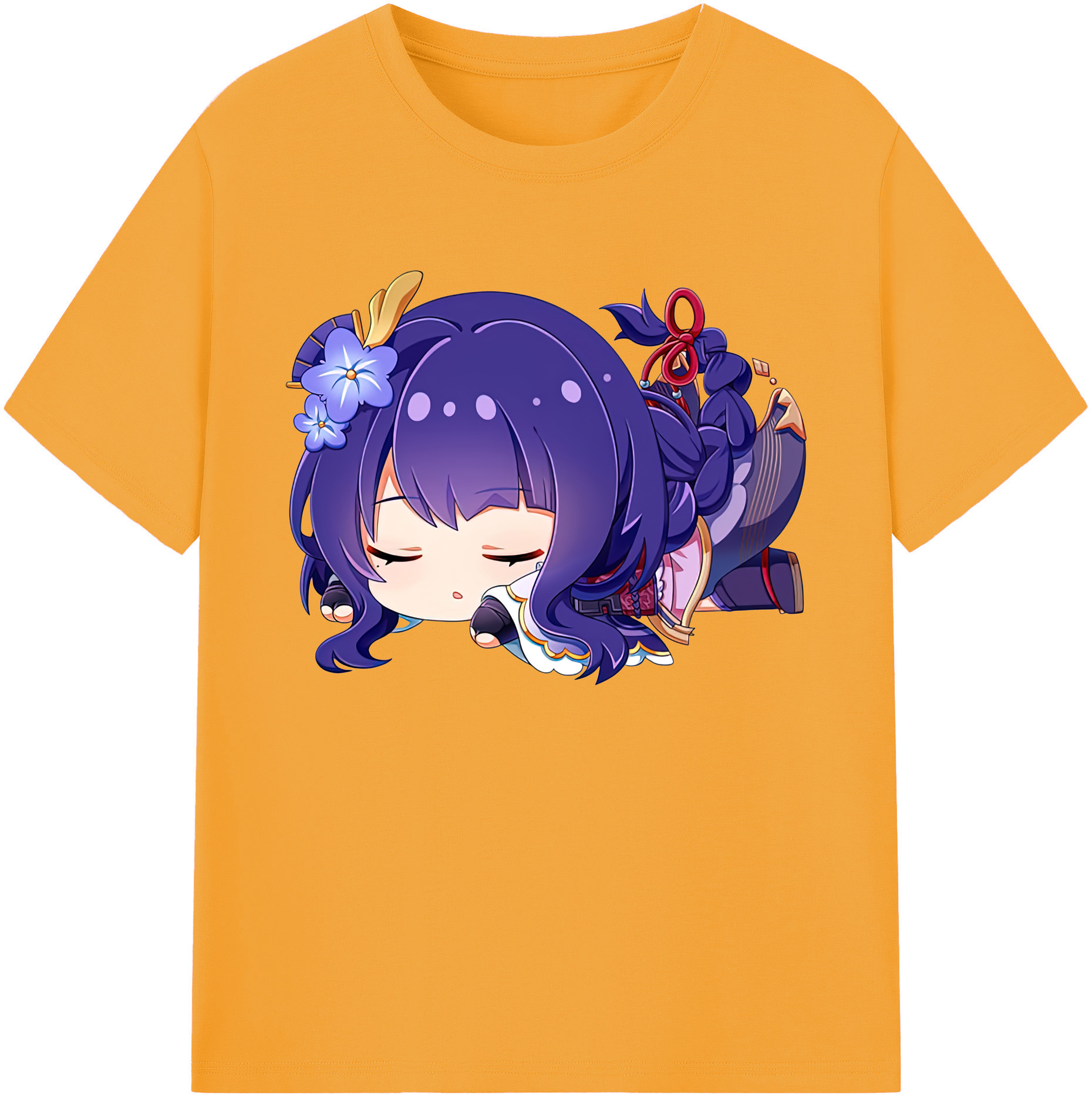げんし神 雷電将軍 らいでんしょうぐん genshin Raiden Shogun 綿100％ メンズ半袖Tシャツ｜肌触りやわらか＆通気性