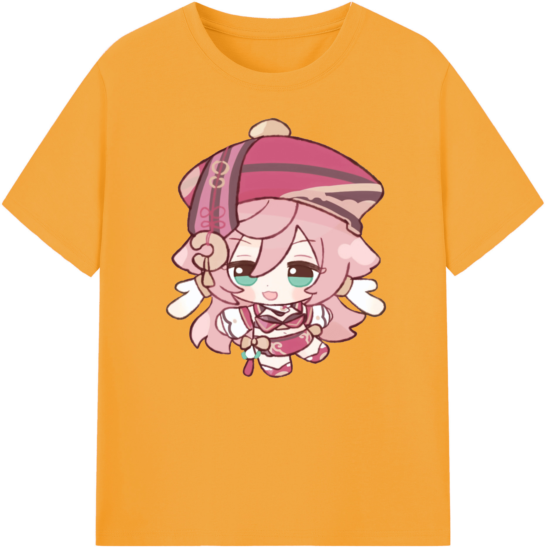 げんし神 ヤンフェイ genshin Yanfei 綿100％ メンズ半袖Tシャツ｜肌触りやわらか＆通気性