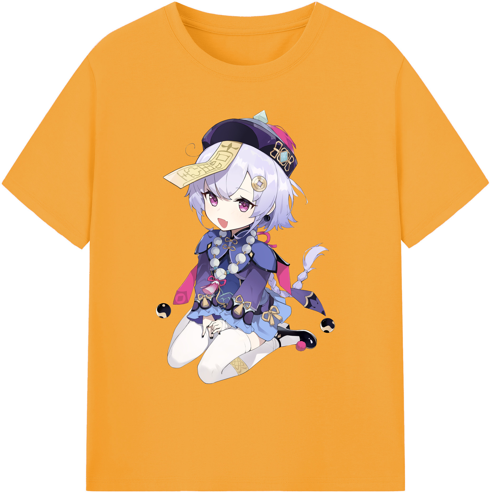 げんし神 七七 なな  genshin Nana 綿100％ メンズ半袖Tシャツ｜肌触りやわらか＆通気性