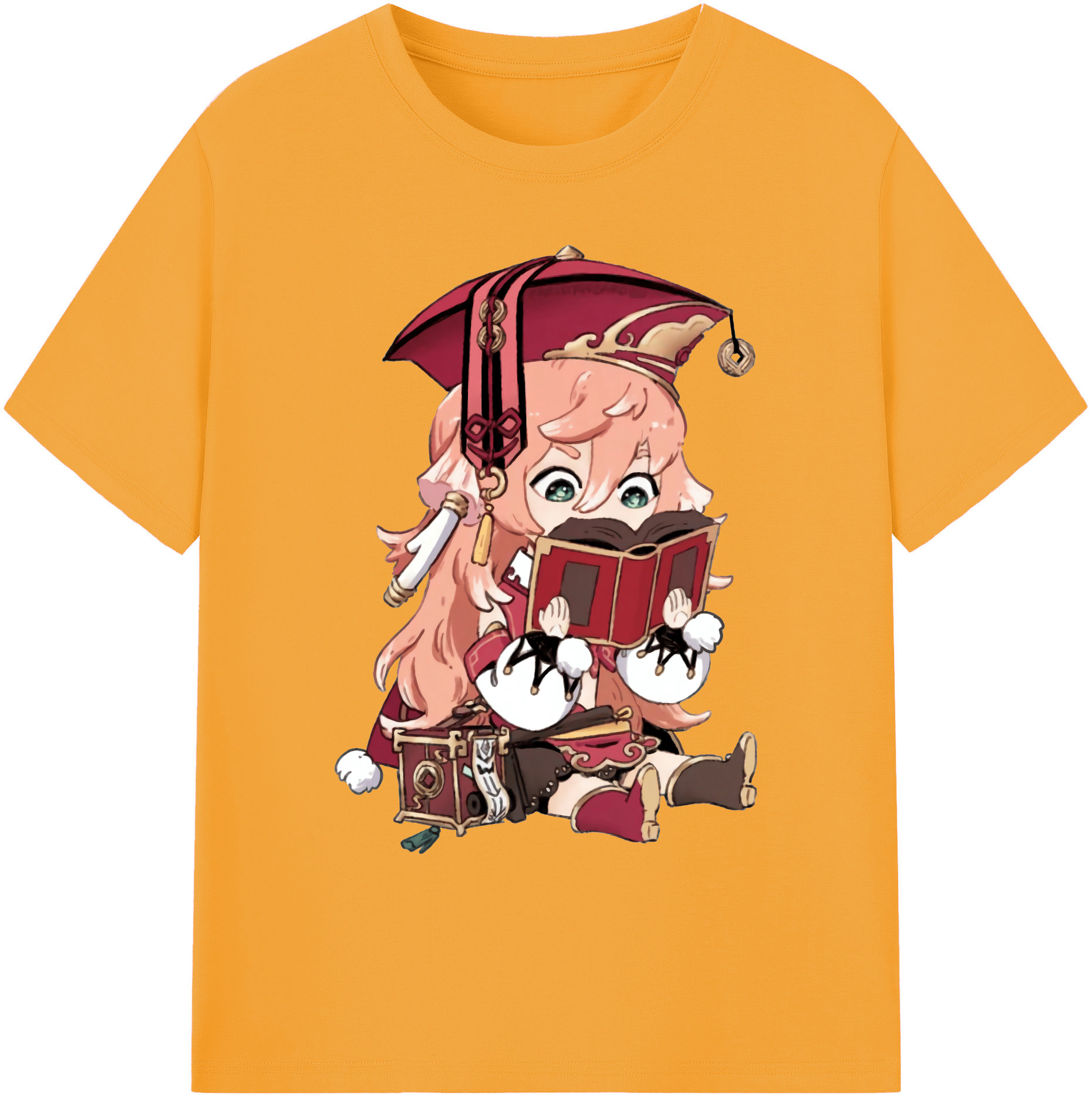 げんし神 ヤンフェイ genshin Yanfei 綿100％ メンズ半袖Tシャツ｜肌触りやわらか＆通気性