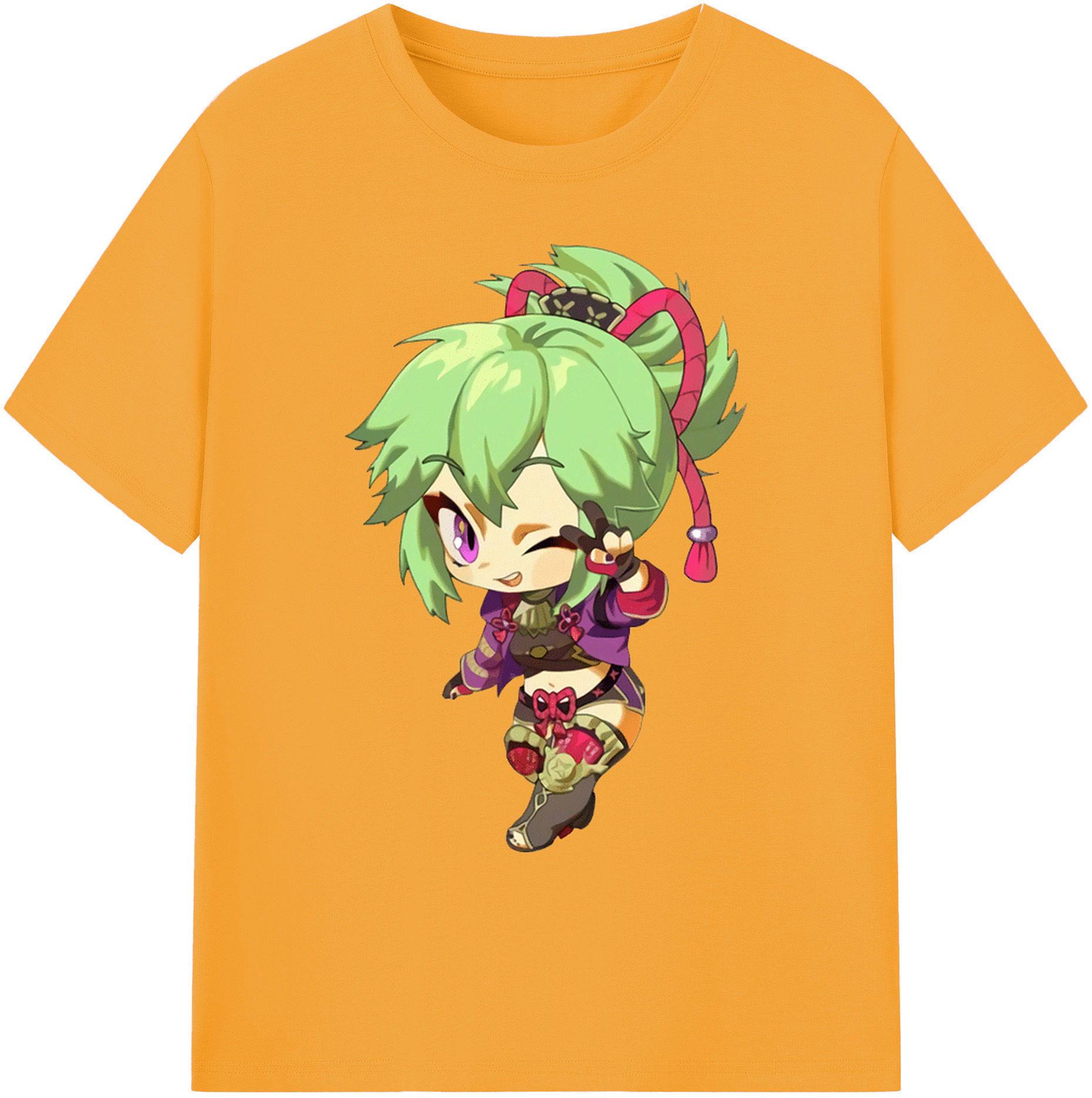 げんし神  久岐忍 くき しのぶ genshin Kuki Shinobu 綿100％ メンズ半袖Tシャツ｜肌触りやわらか＆通気性