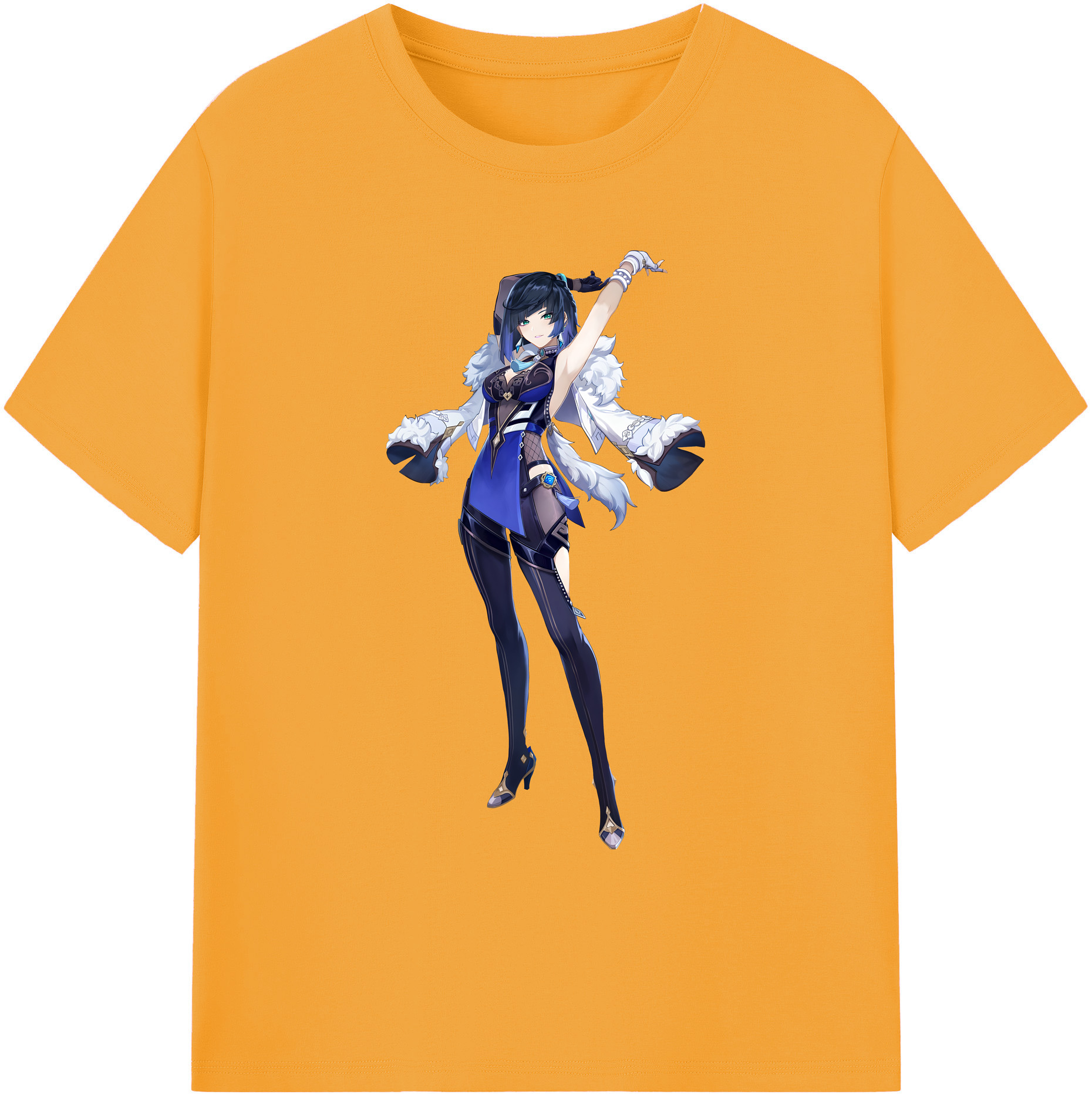 げんし神 夜兰 やらん genshin Yaran 綿100％ メンズ半袖Tシャツ｜肌触りやわらか＆通気性