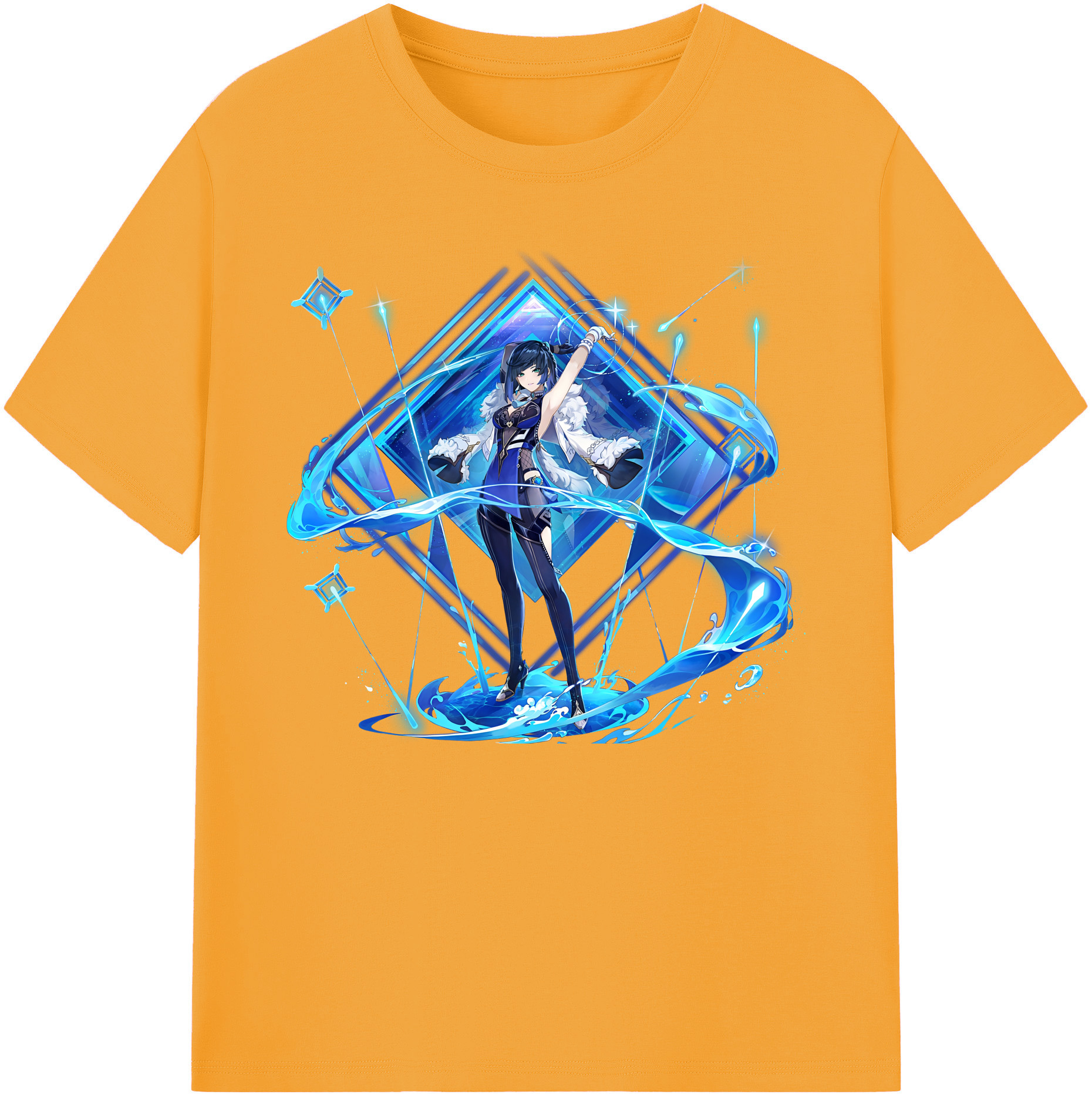 げんし神 夜兰 やらん genshin Yaran 綿100％ メンズ半袖Tシャツ｜肌触りやわらか＆通気性