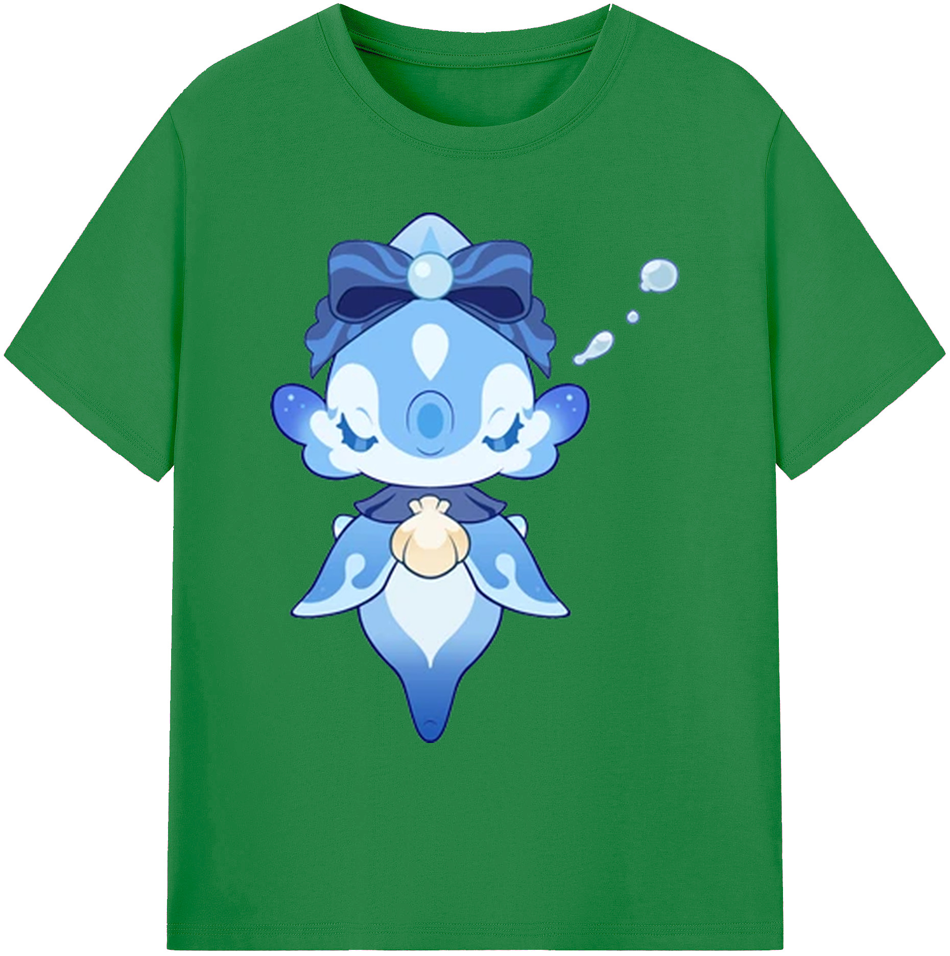 げんし神 フリーナ genshin Furina 綿100％ メンズ半袖Tシャツ｜肌触りやわらか＆通気性