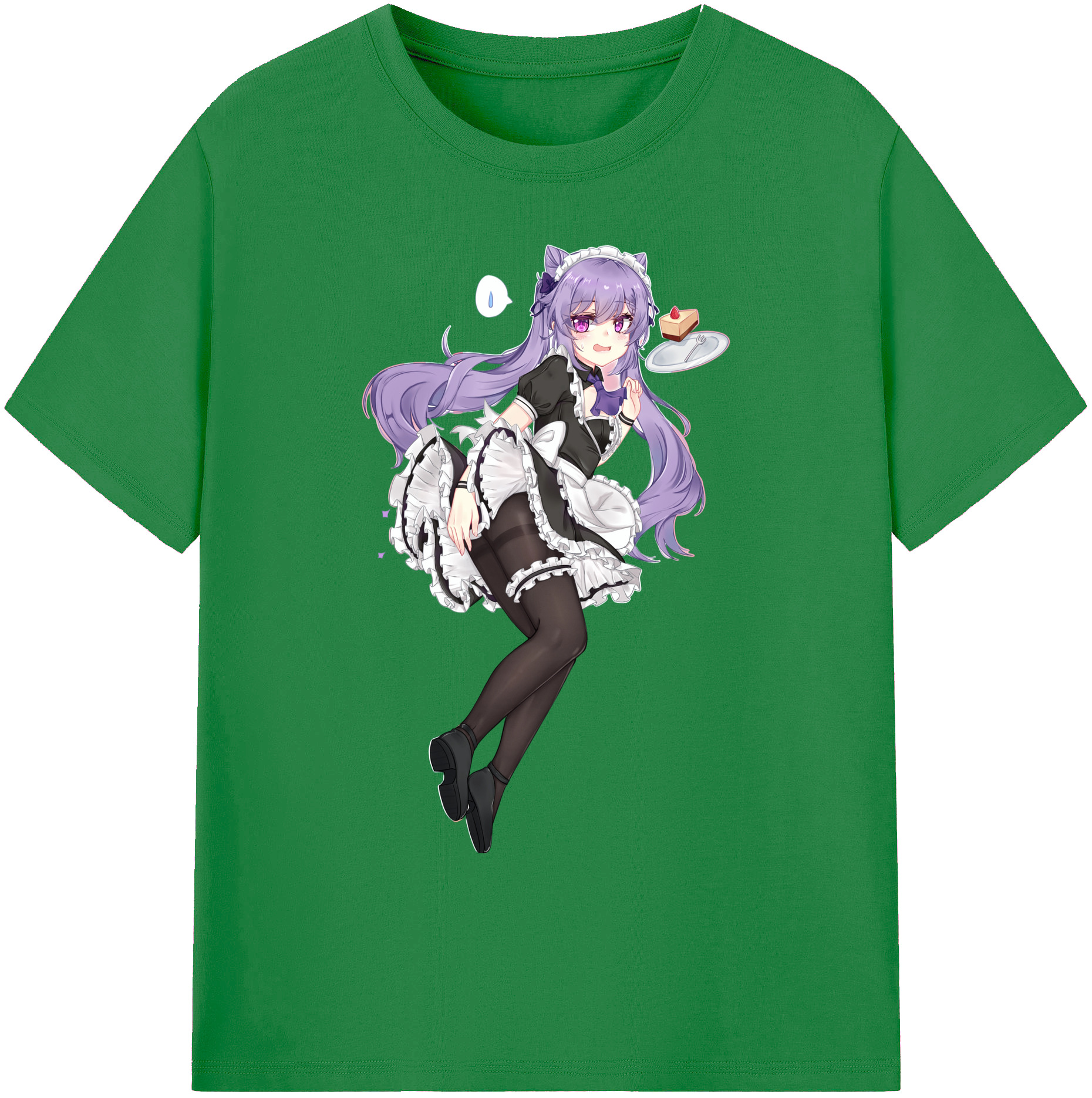 げんし神 刻晴 こくせい genshin Kokusei 綿100％ メンズ半袖Tシャツ｜肌触りやわらか＆通気性