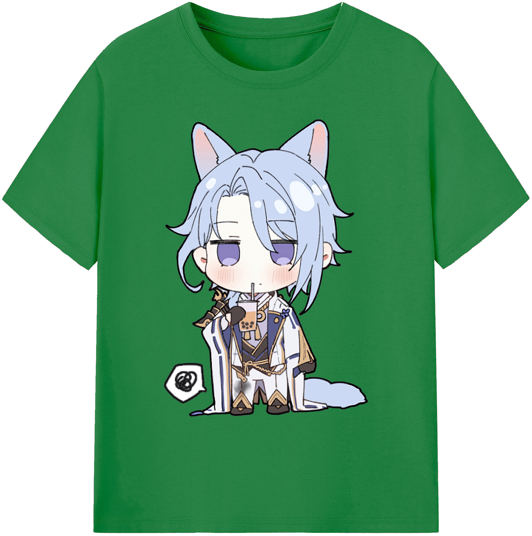 げんし神 神里綾人 かみさとあやと genshin Kamisato Ayato 綿100％ メンズ半袖Tシャツ｜肌触りやわらか＆通気性