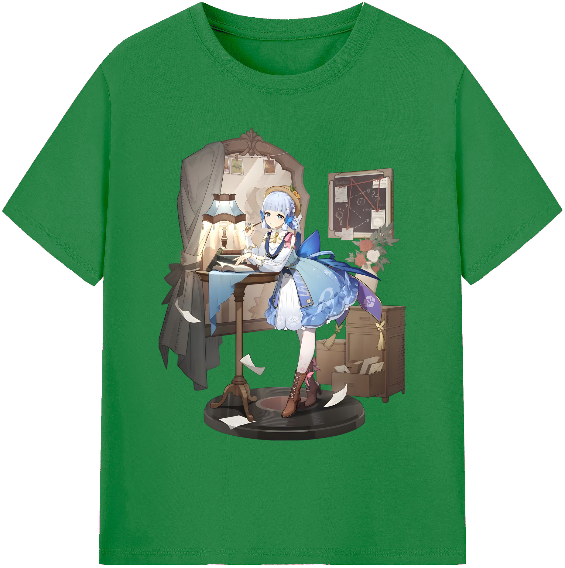 げんし神 神里綾華 神宮寺レン genshin Kamimiya Ren 綿100％ メンズ半袖Tシャツ｜肌触りやわらか＆通気性