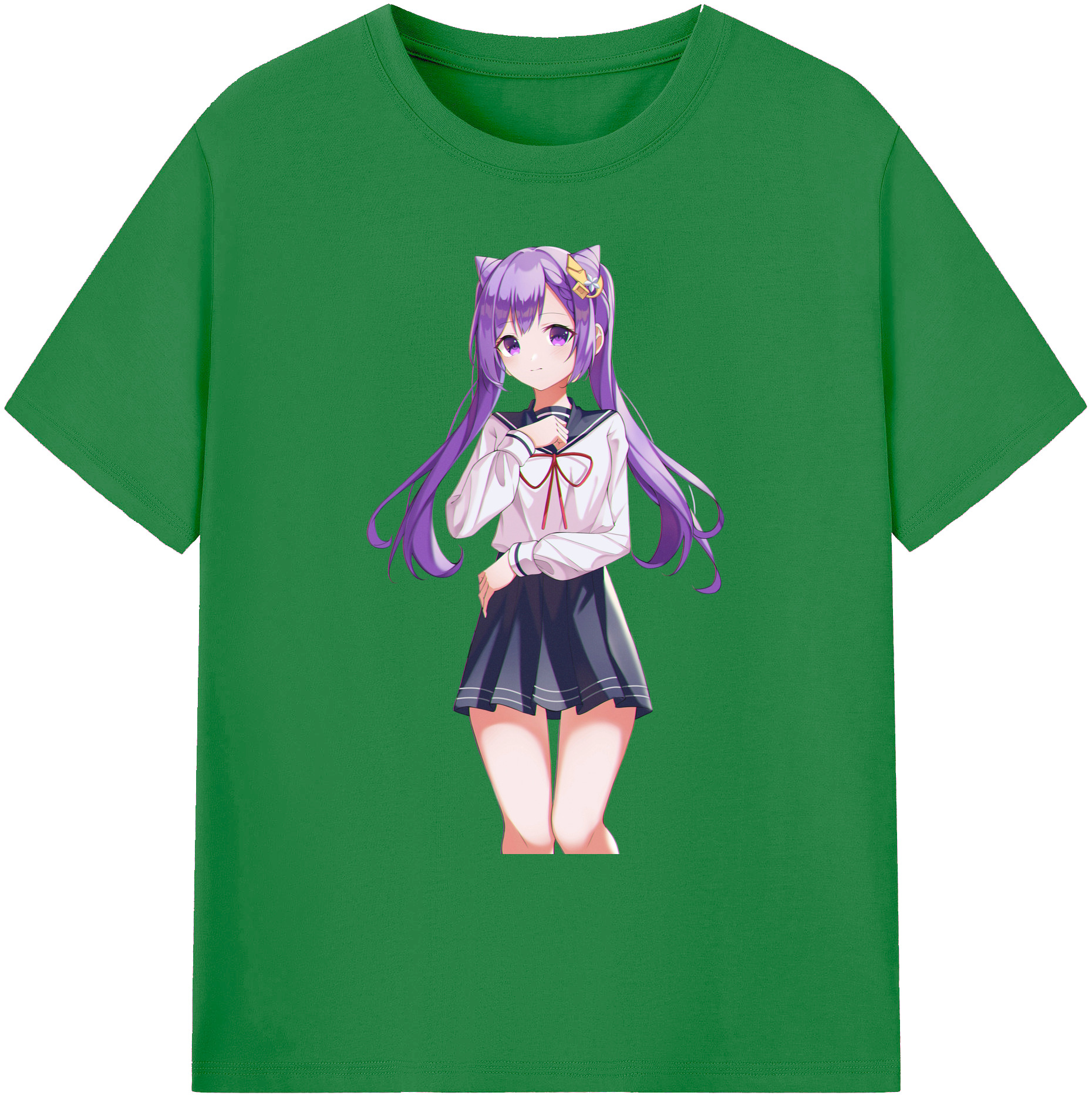 げんし神 刻晴 こくせい genshin Kokusei 綿100％ メンズ半袖Tシャツ｜肌触りやわらか＆通気性