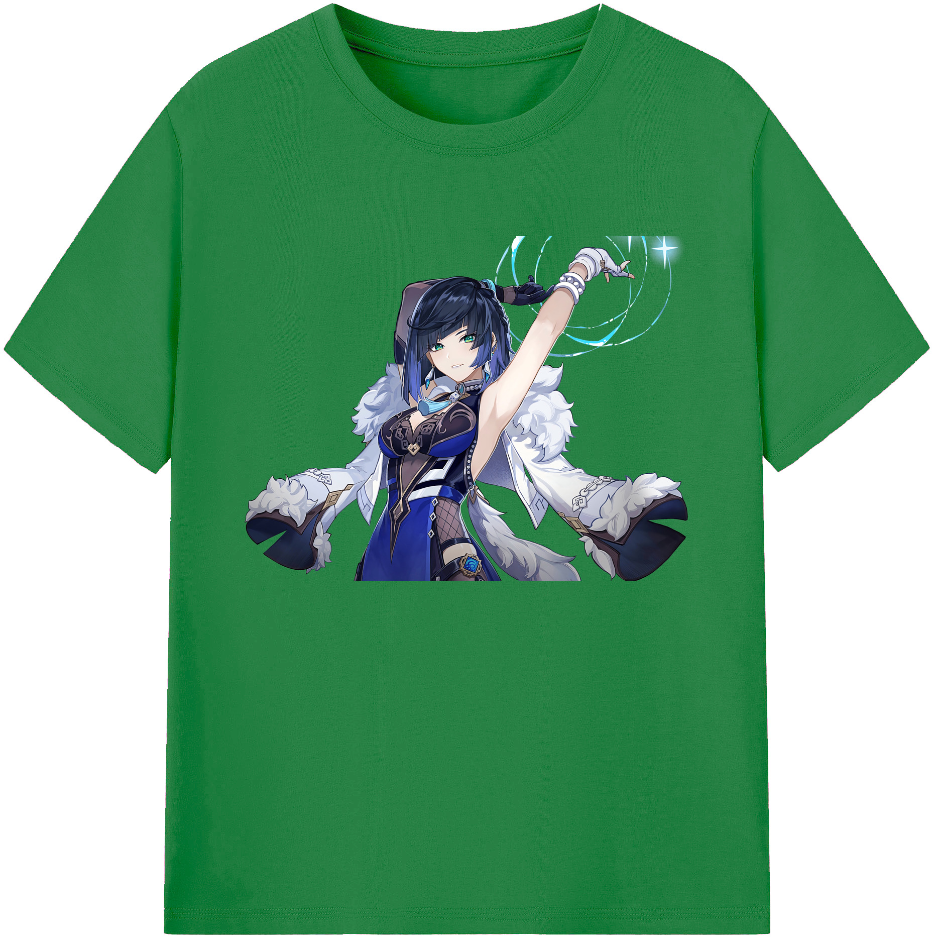 げんし神 夜兰 やらん genshin Yaran 綿100％ メンズ半袖Tシャツ｜肌触りやわらか＆通気性