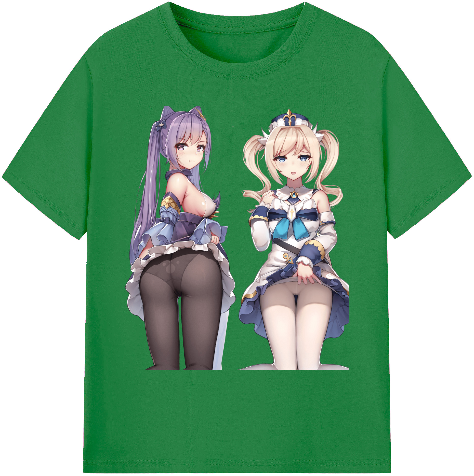 げんし神 刻晴 こくせい genshin Kokusei 綿100％ メンズ半袖Tシャツ｜肌触りやわらか＆通気性