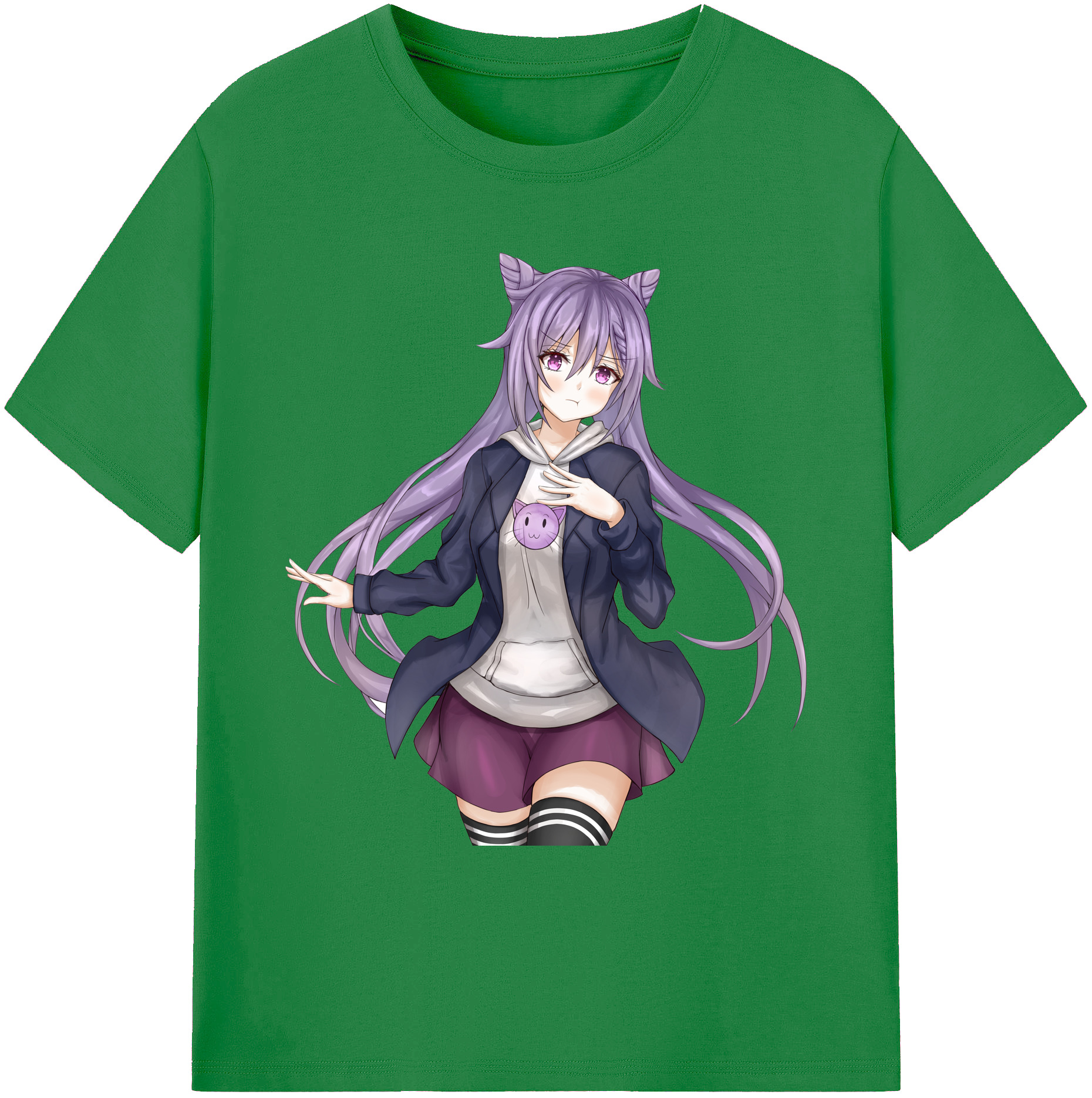 げんし神 刻晴 こくせい genshin Kokusei 綿100％ メンズ半袖Tシャツ｜肌触りやわらか＆通気性
