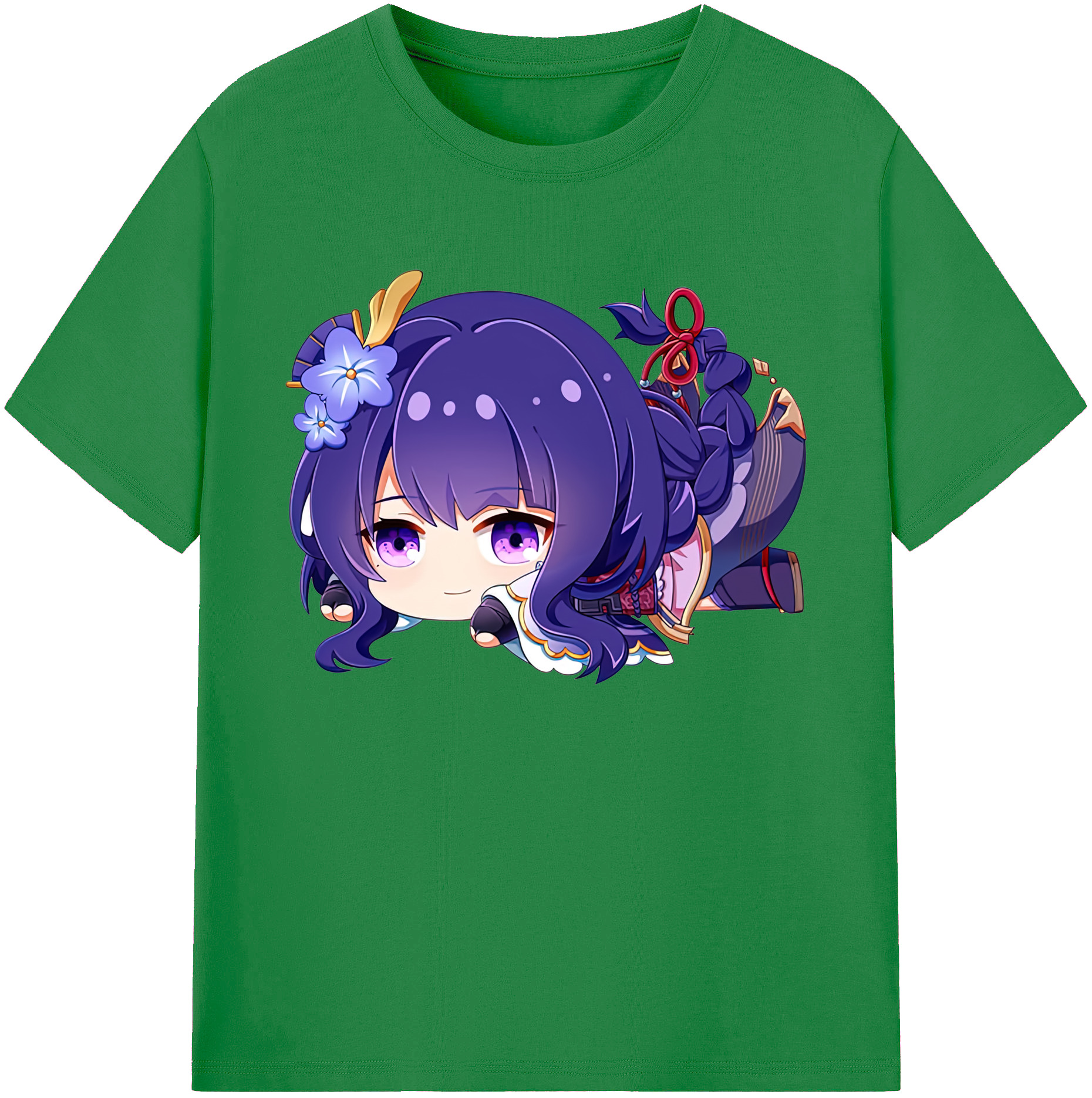 げんし神 雷電将軍 らいでんしょうぐん genshin Raiden Shogun 綿100％ メンズ半袖Tシャツ｜肌触りやわらか＆通気性