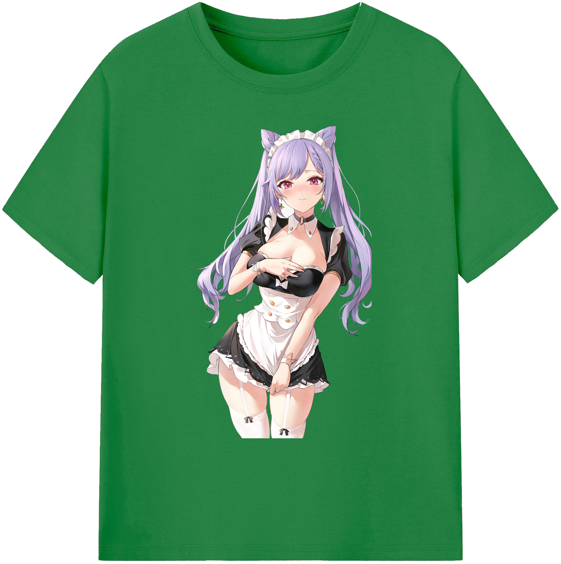 げんし神 刻晴 こくせい genshin Kokusei 綿100％ メンズ半袖Tシャツ｜肌触りやわらか＆通気性