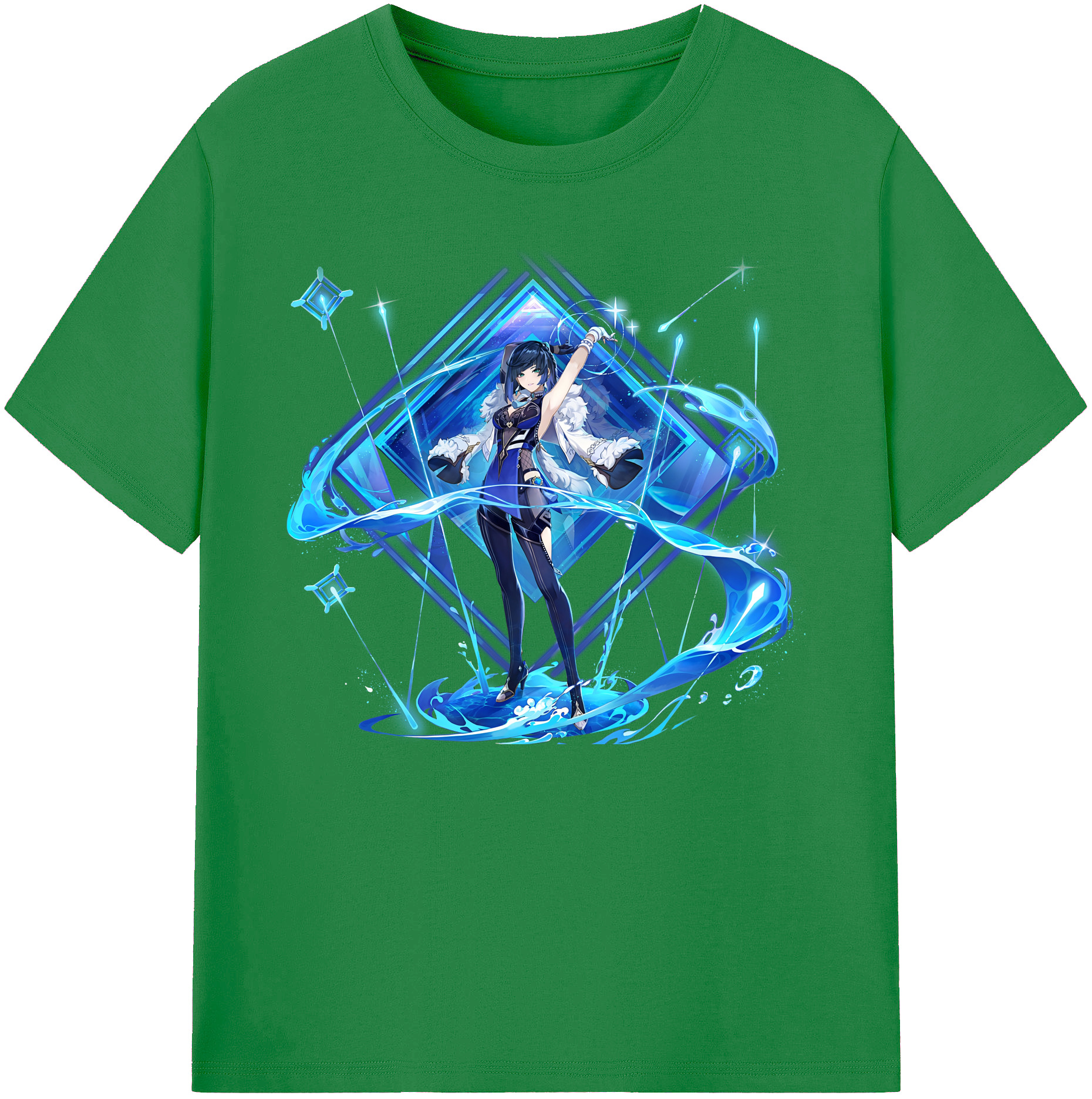 げんし神 夜兰 やらん genshin Yaran 綿100％ メンズ半袖Tシャツ｜肌触りやわらか＆通気性