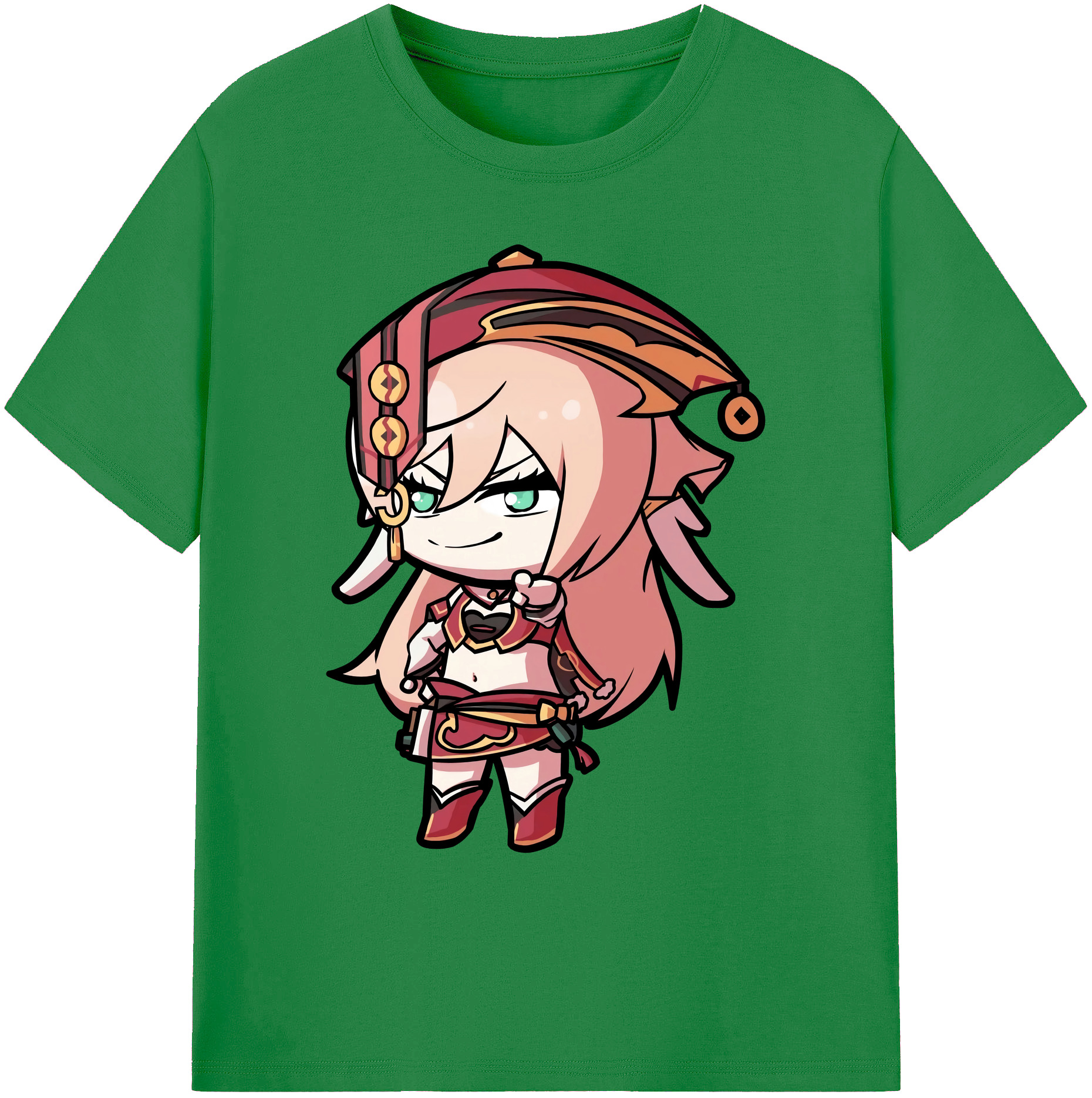 げんし神 ヤンフェイ genshin Yanfei 綿100％ メンズ半袖Tシャツ｜肌触りやわらか＆通気性
