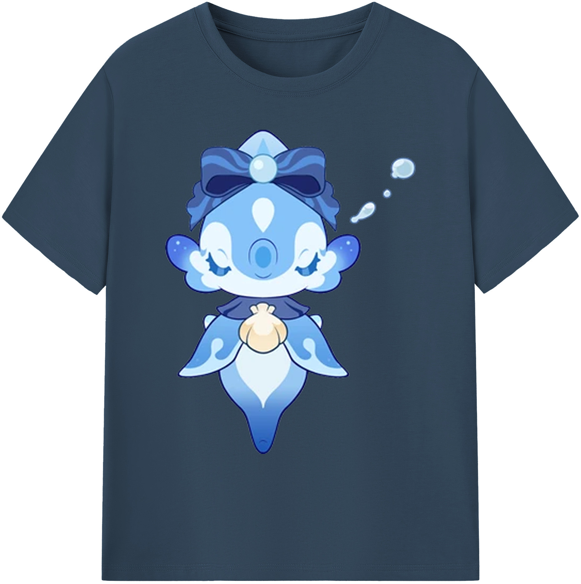 げんし神 フリーナ genshin Furina 綿100％ メンズ半袖Tシャツ｜肌触りやわらか＆通気性