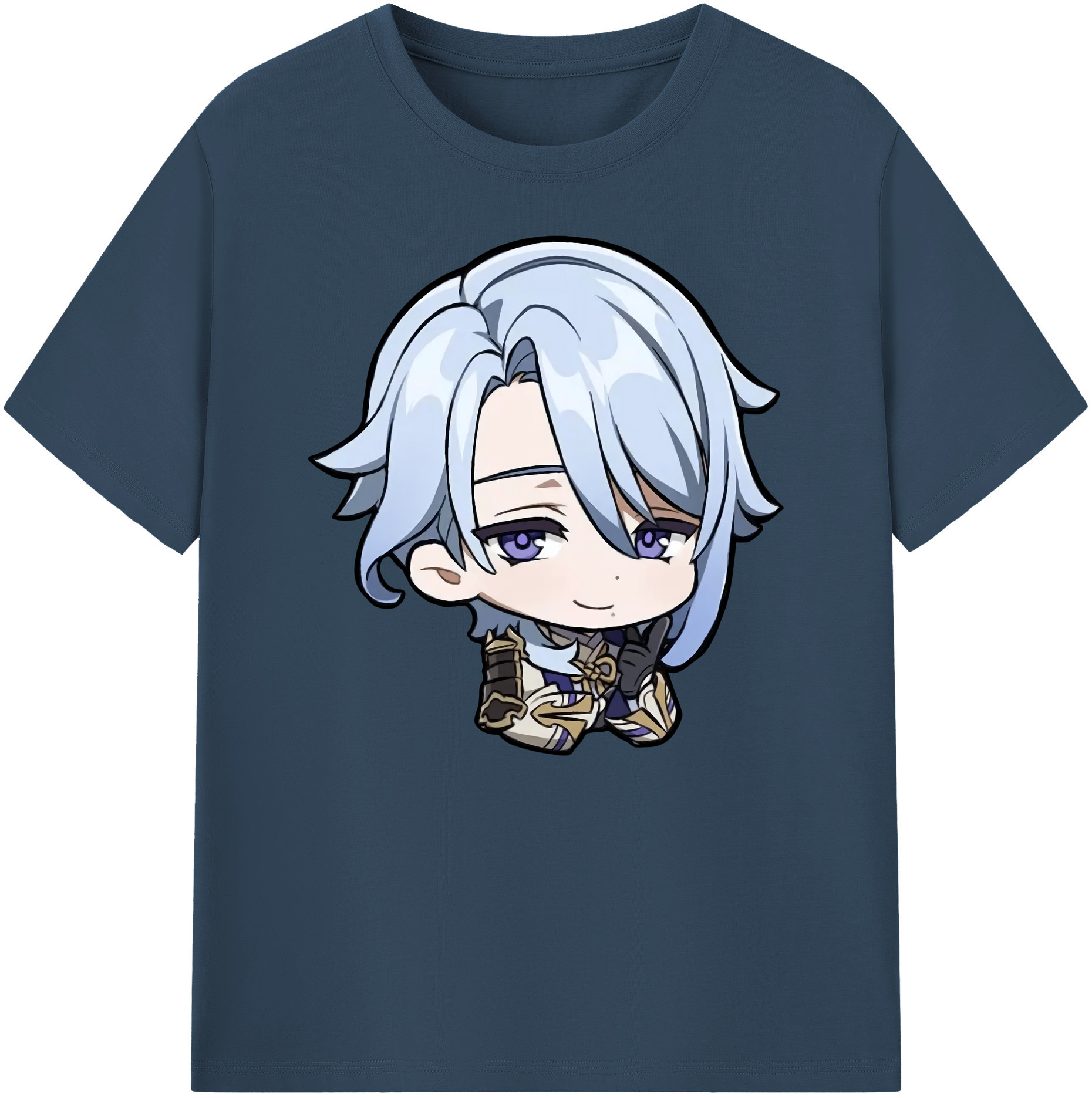 げんし神 神里綾人 かみさとあやと genshin Kamisato Ayato 綿100％ メンズ半袖Tシャツ｜肌触りやわらか＆通気性