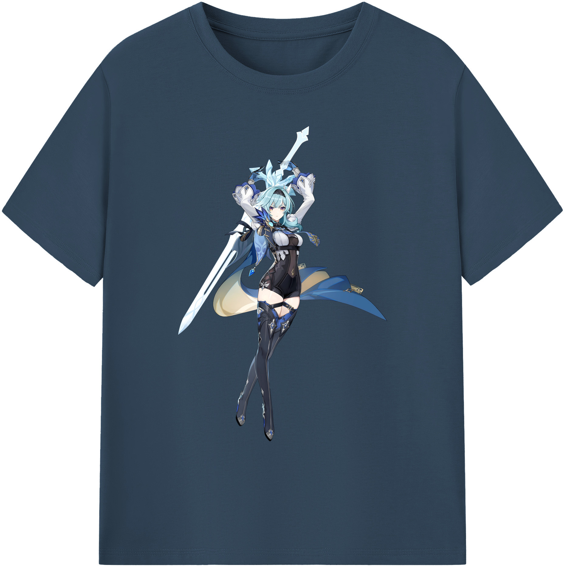 げんし神 优菈 ゆうら genshin Yūra 綿100％ メンズ半袖Tシャツ｜肌触りやわらか＆通気性
