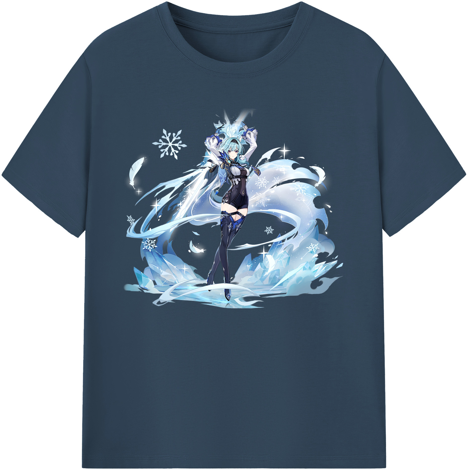 げんし神 优菈 ゆうら genshin Yūra 綿100％ メンズ半袖Tシャツ｜肌触りやわらか＆通気性