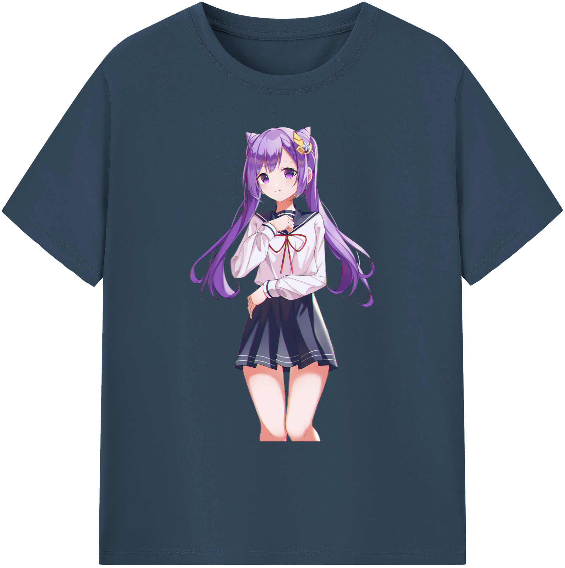 げんし神 刻晴 こくせい genshin Kokusei 綿100％ メンズ半袖Tシャツ｜肌触りやわらか＆通気性