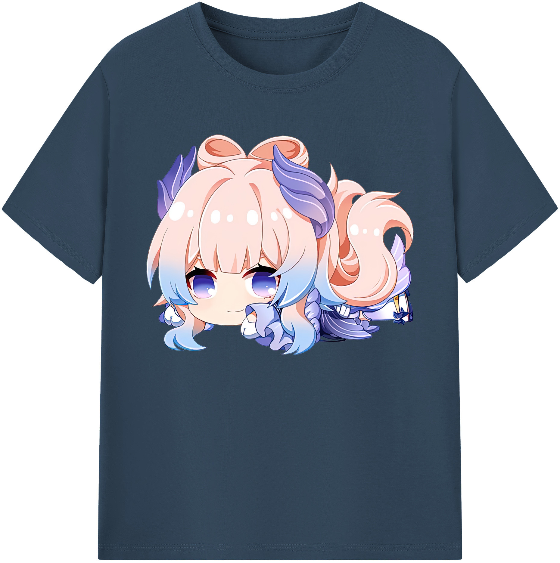 げんし神 珊瑚宮心海 サンゴノミヤ・ココミ genshin Sangonomiya Kokomi 綿100％ メンズ半袖Tシャツ｜肌触りやわらか＆通気性