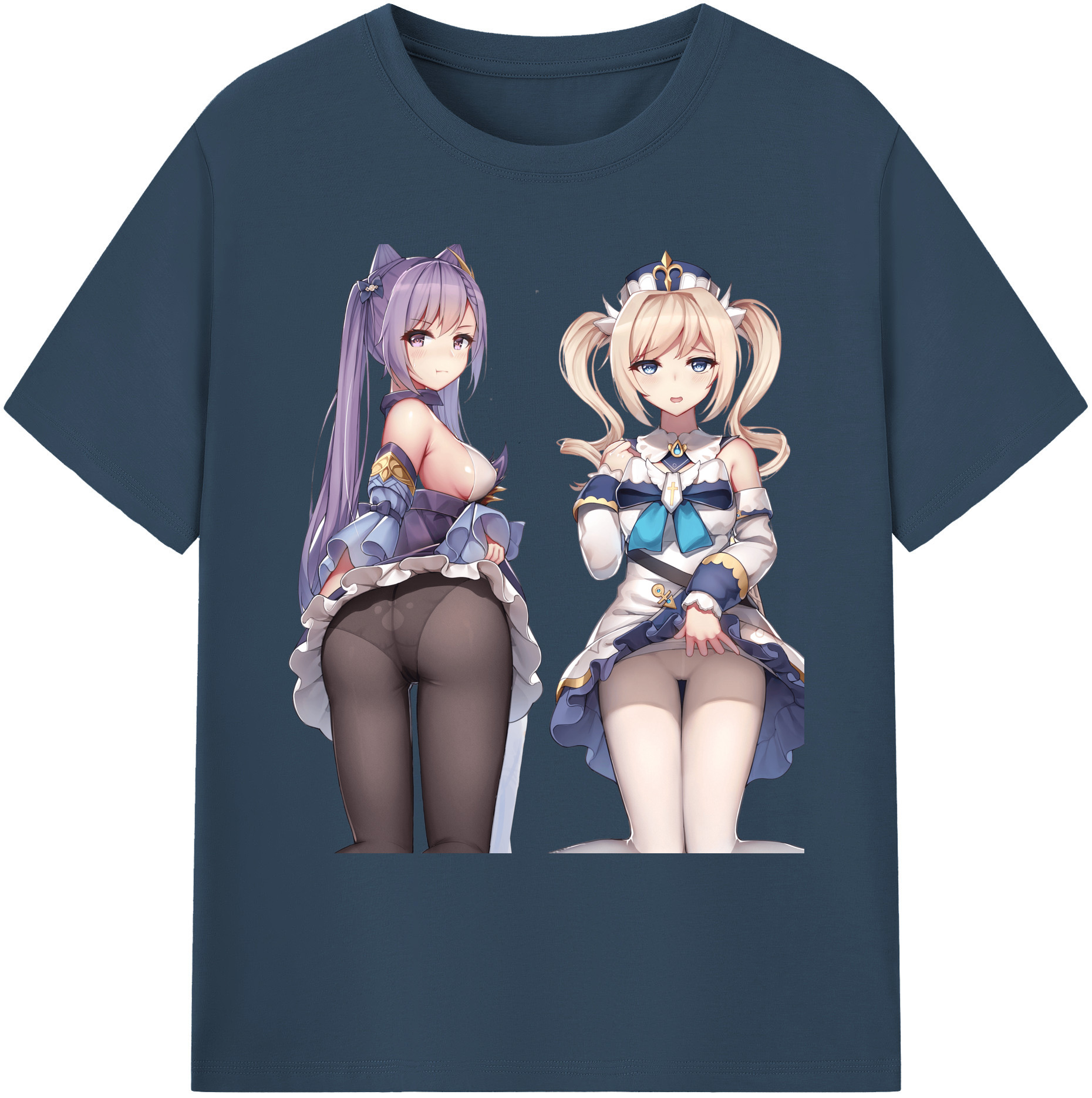 げんし神 刻晴 こくせい genshin Kokusei 綿100％ メンズ半袖Tシャツ｜肌触りやわらか＆通気性