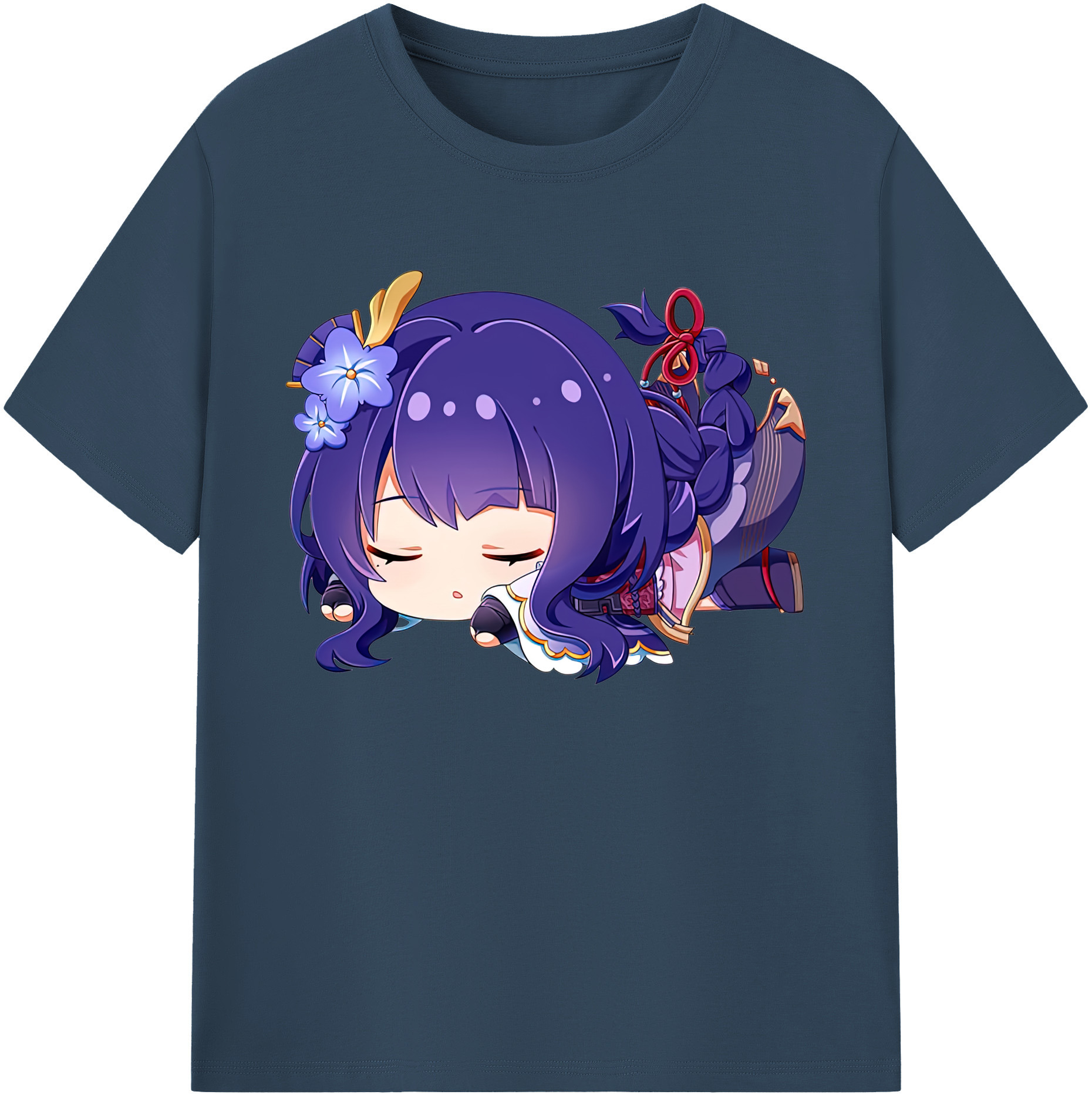 げんし神 雷電将軍 らいでんしょうぐん genshin Raiden Shogun 綿100％ メンズ半袖Tシャツ｜肌触りやわらか＆通気性