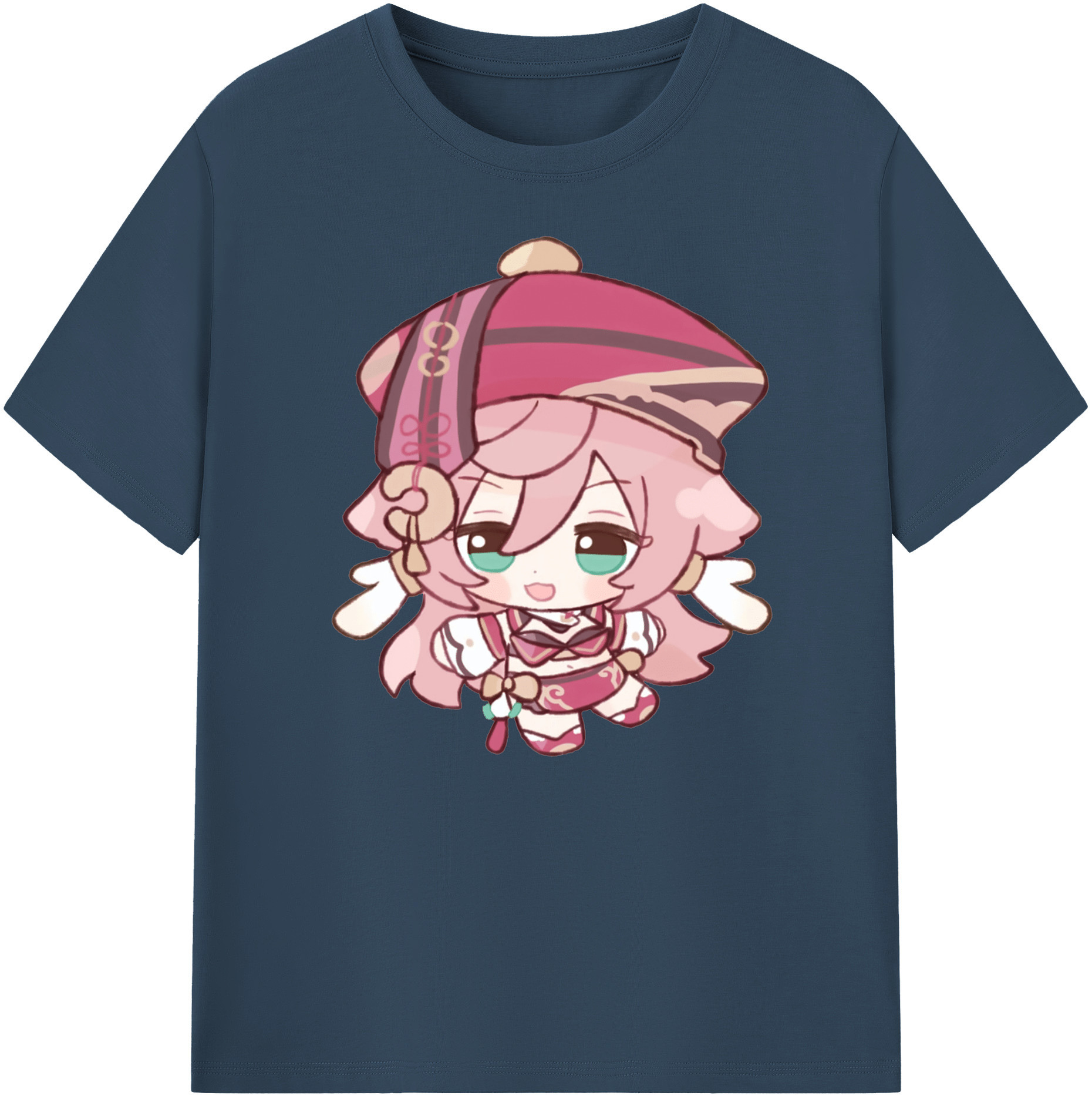 げんし神 ヤンフェイ genshin Yanfei 綿100％ メンズ半袖Tシャツ｜肌触りやわらか＆通気性