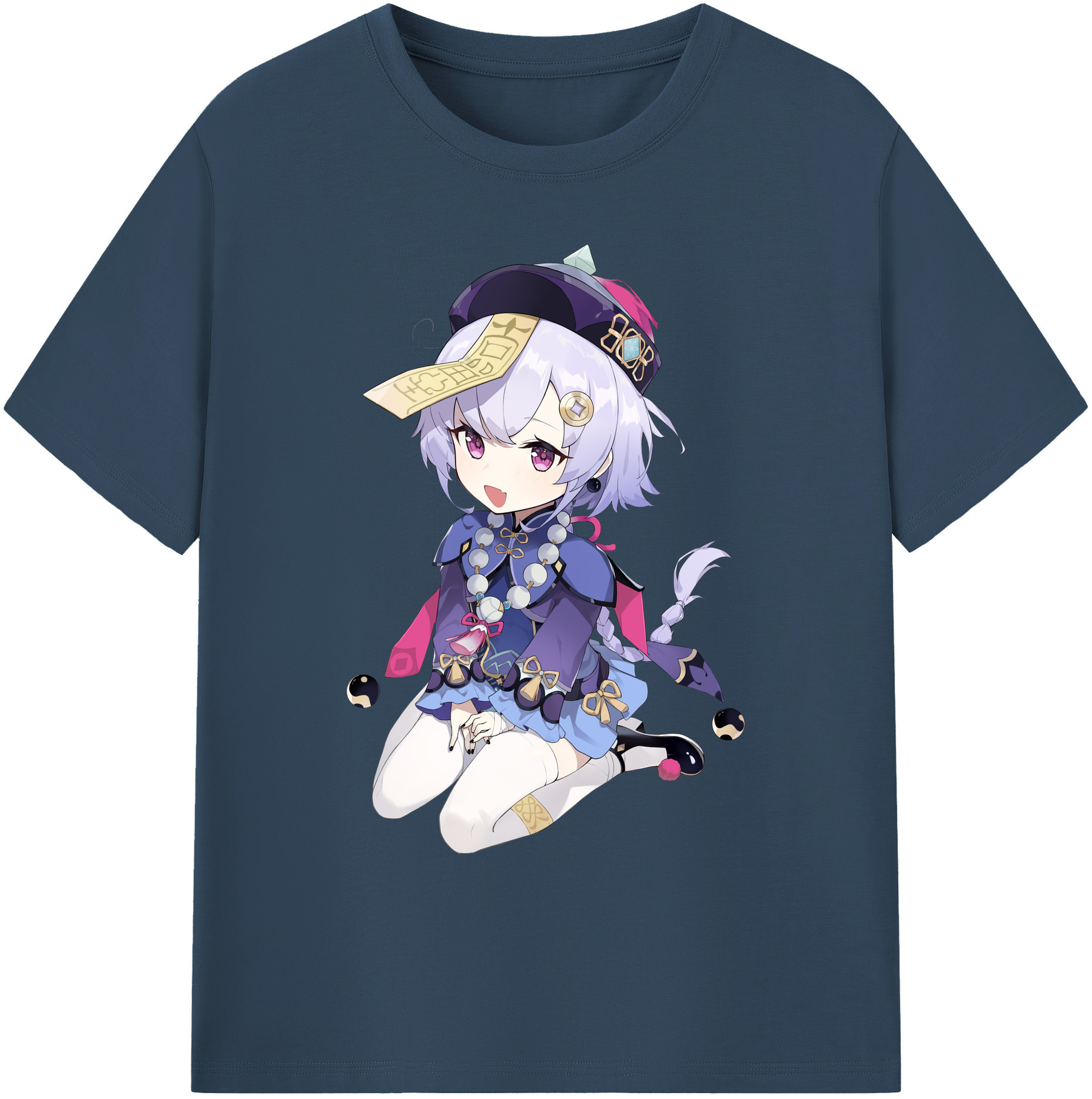 げんし神 七七 なな  genshin Nana 綿100％ メンズ半袖Tシャツ｜肌触りやわらか＆通気性