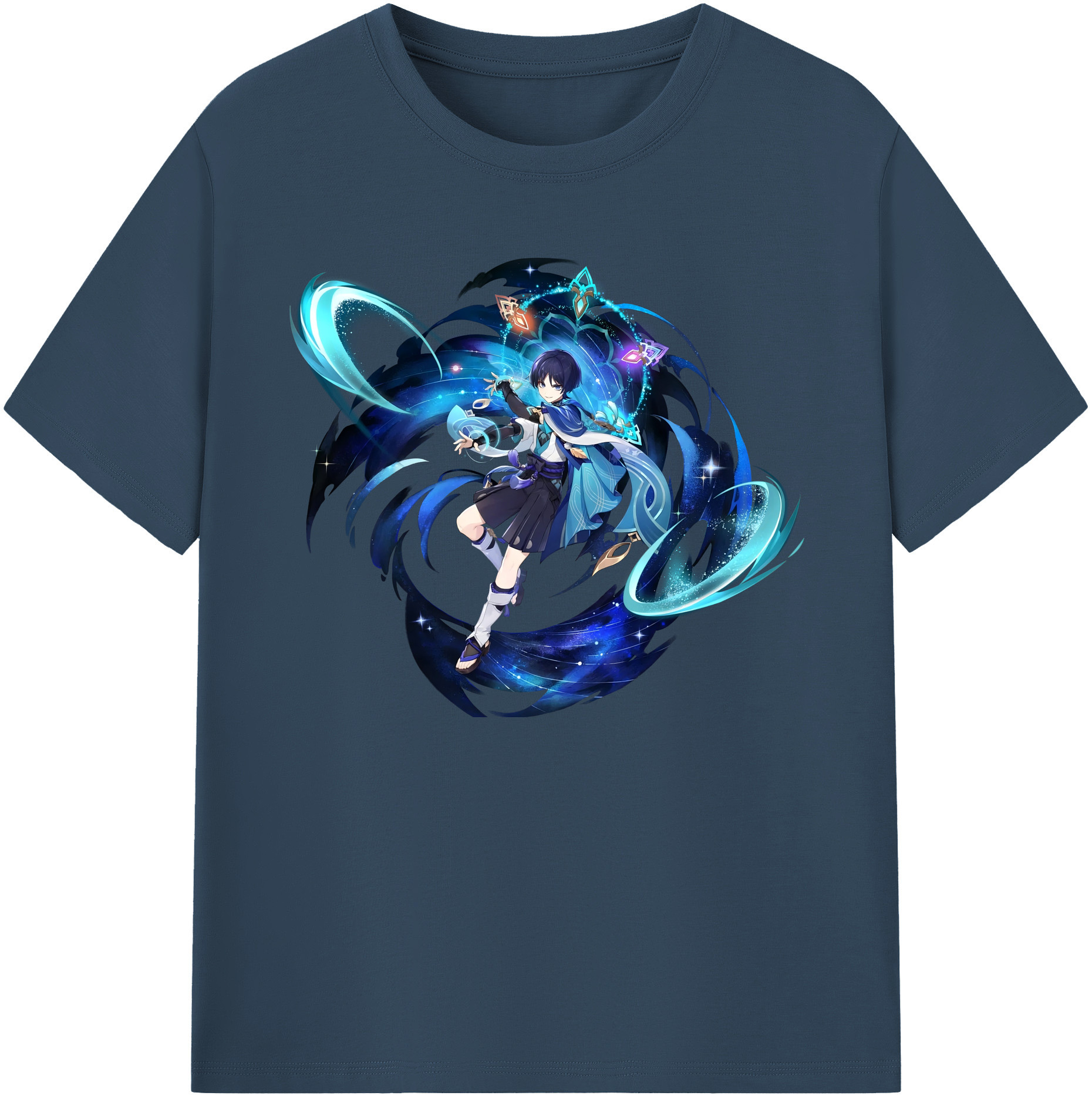 げんし神 さんペい genshin Sanpei 綿100％ メンズ半袖Tシャツ｜肌触りやわらか＆通気性