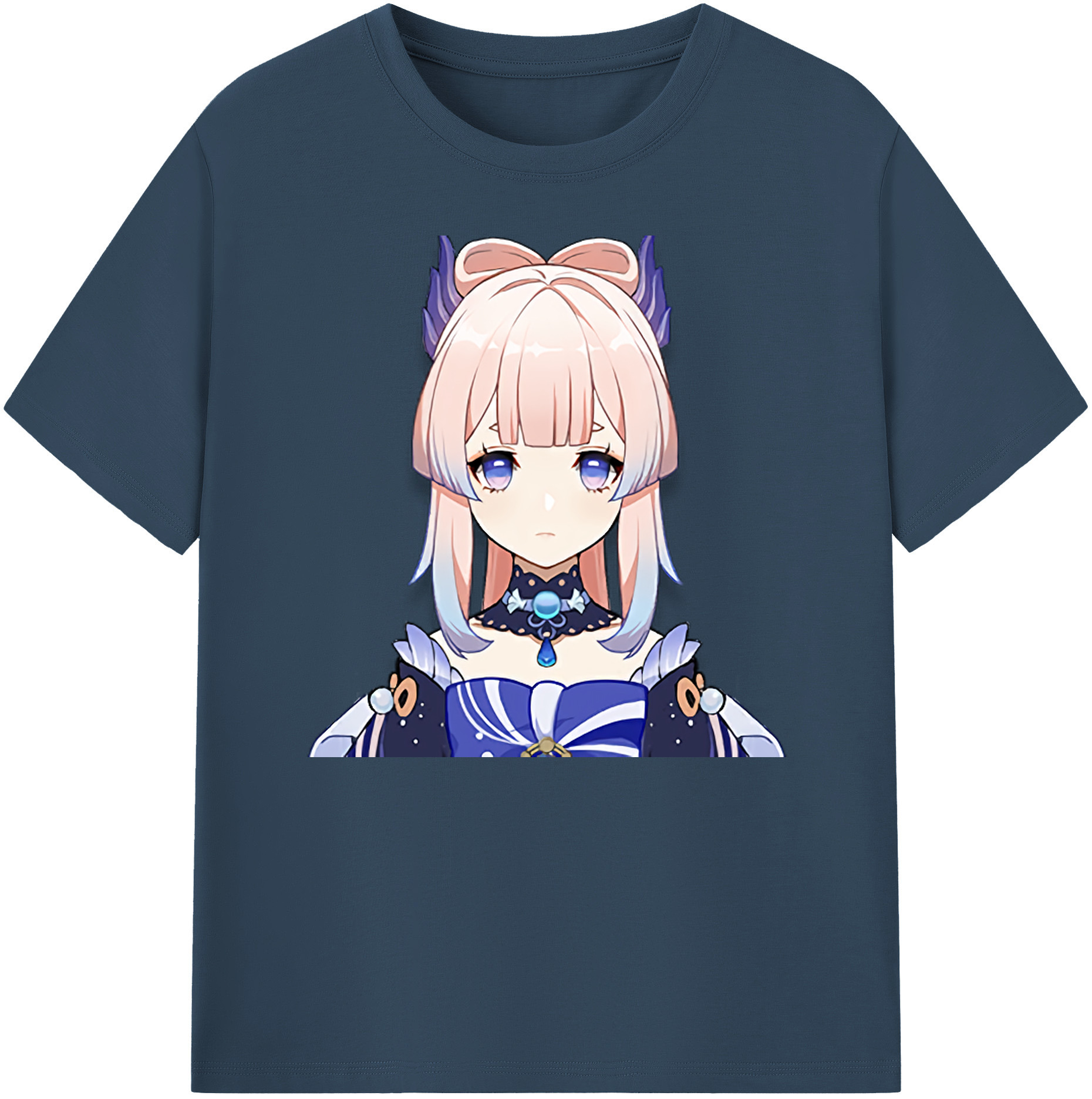 げんし神 珊瑚宮心海 サンゴノミヤ・ココミ genshin Sangonomiya Kokomi 綿100％ メンズ半袖Tシャツ｜肌触りやわらか＆通気性