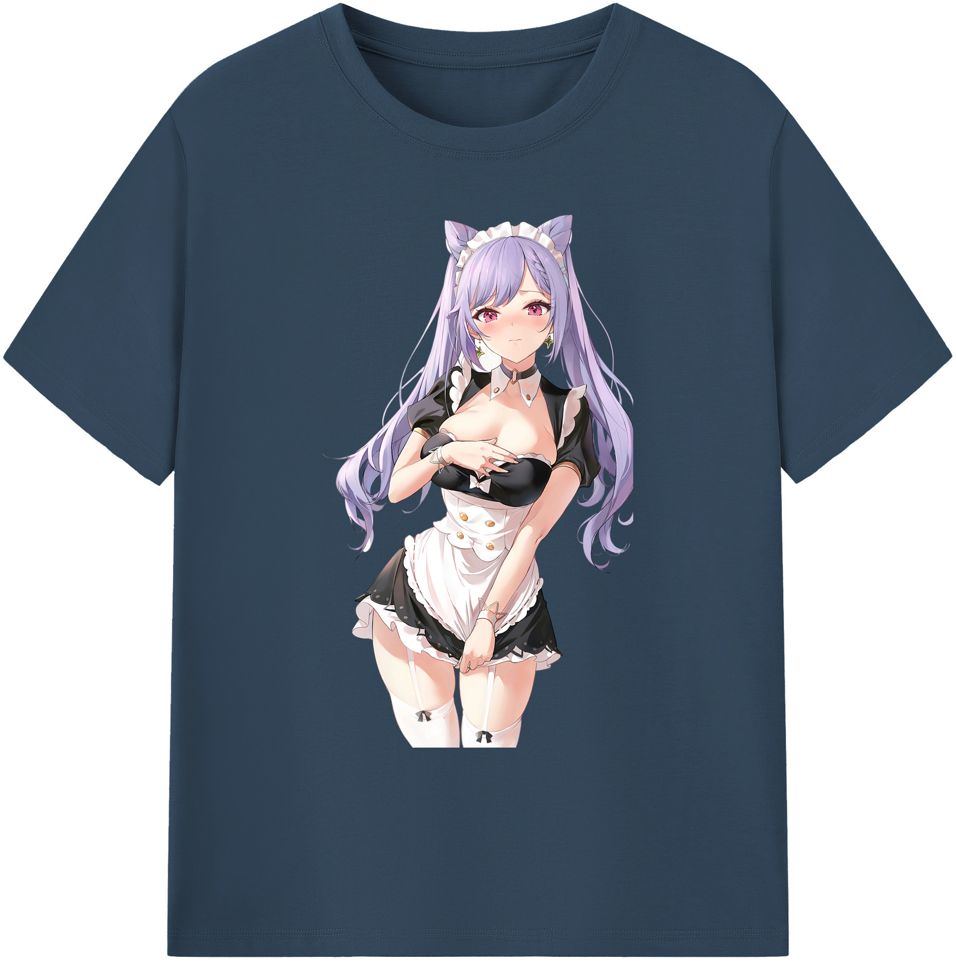 げんし神 刻晴 こくせい genshin Kokusei 綿100％ メンズ半袖Tシャツ｜肌触りやわらか＆通気性