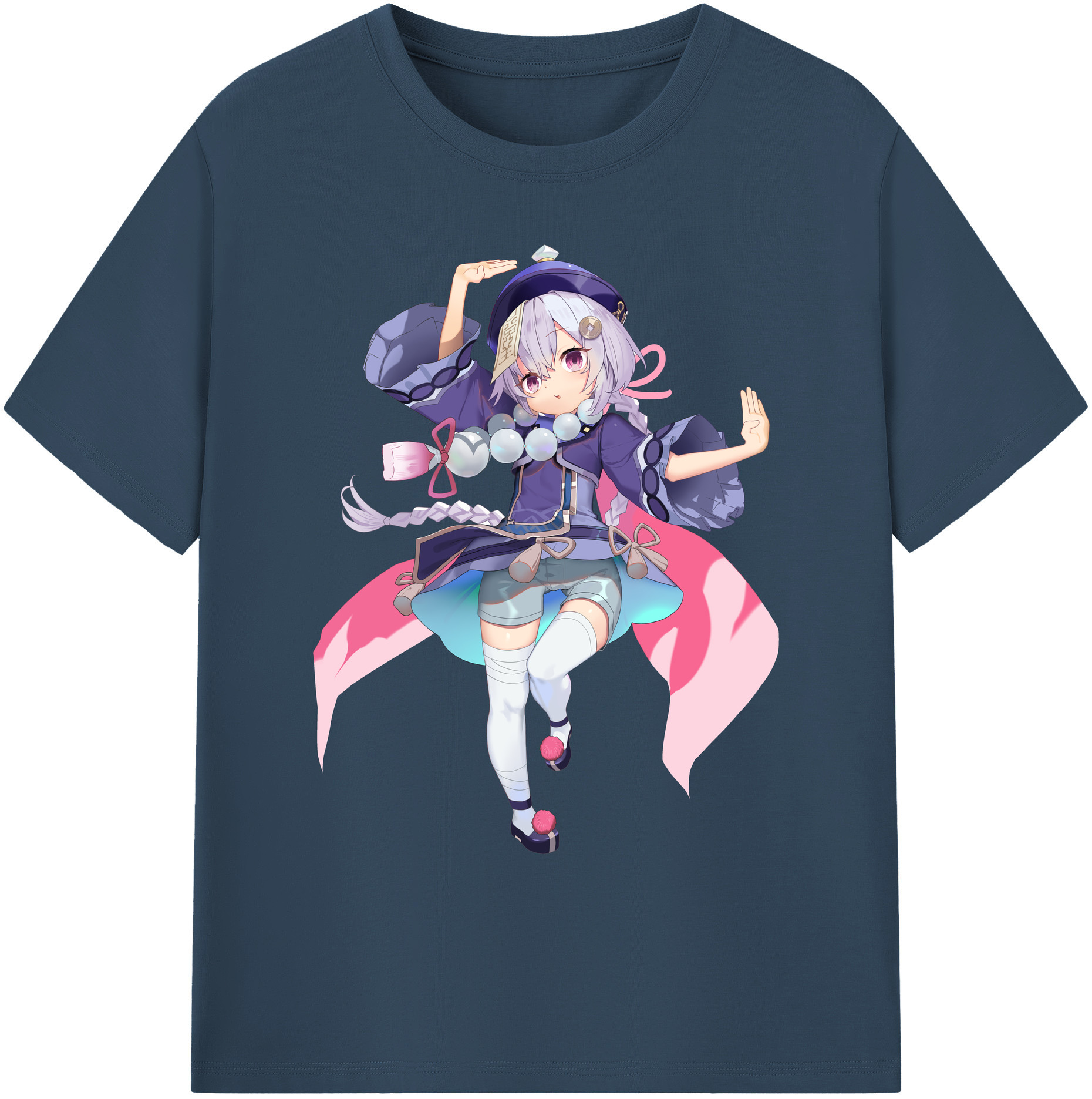 げんし神 七七 なな  genshin Nana 綿100％ メンズ半袖Tシャツ｜肌触りやわらか＆通気性