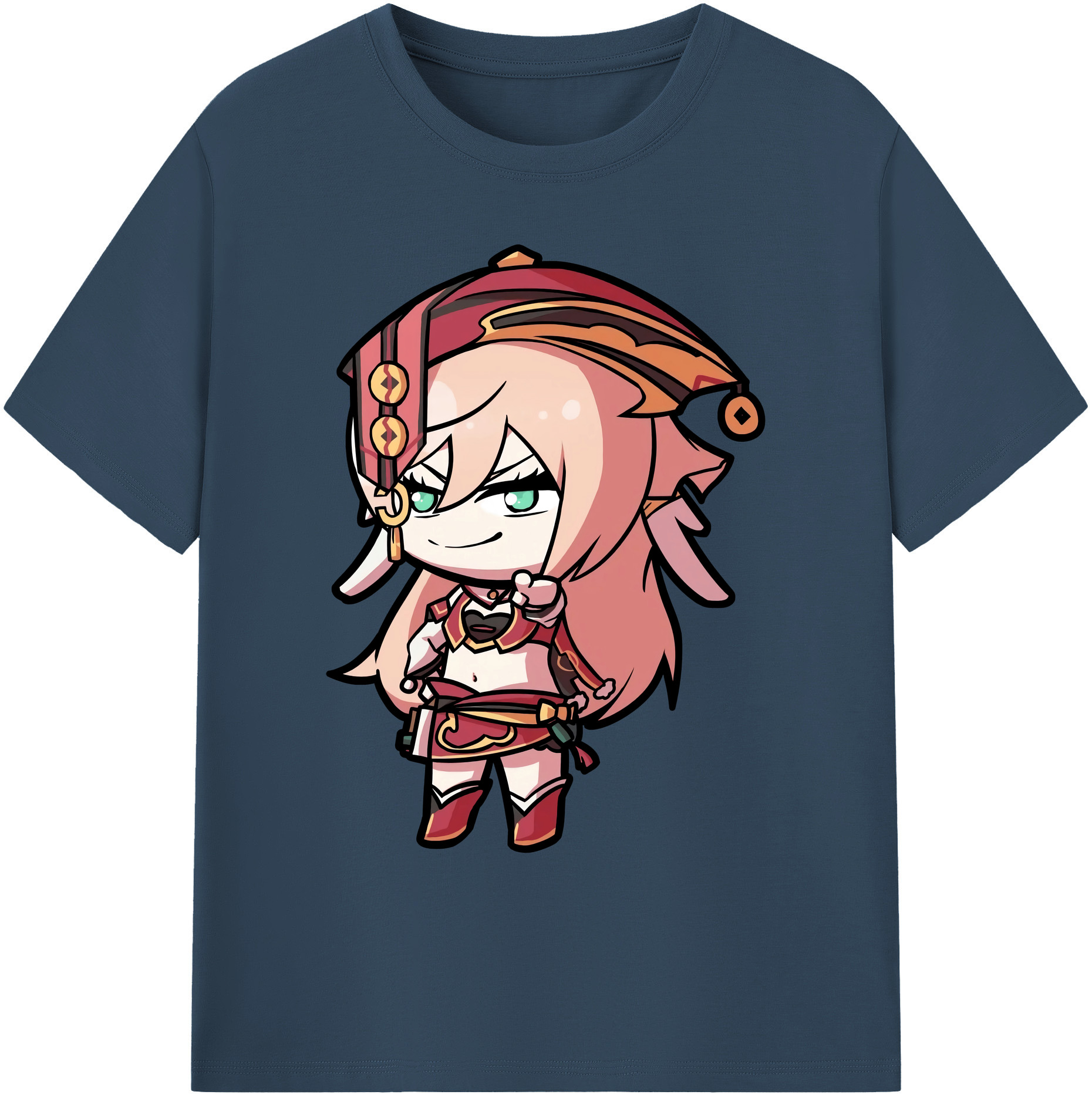 げんし神 ヤンフェイ genshin Yanfei 綿100％ メンズ半袖Tシャツ｜肌触りやわらか＆通気性
