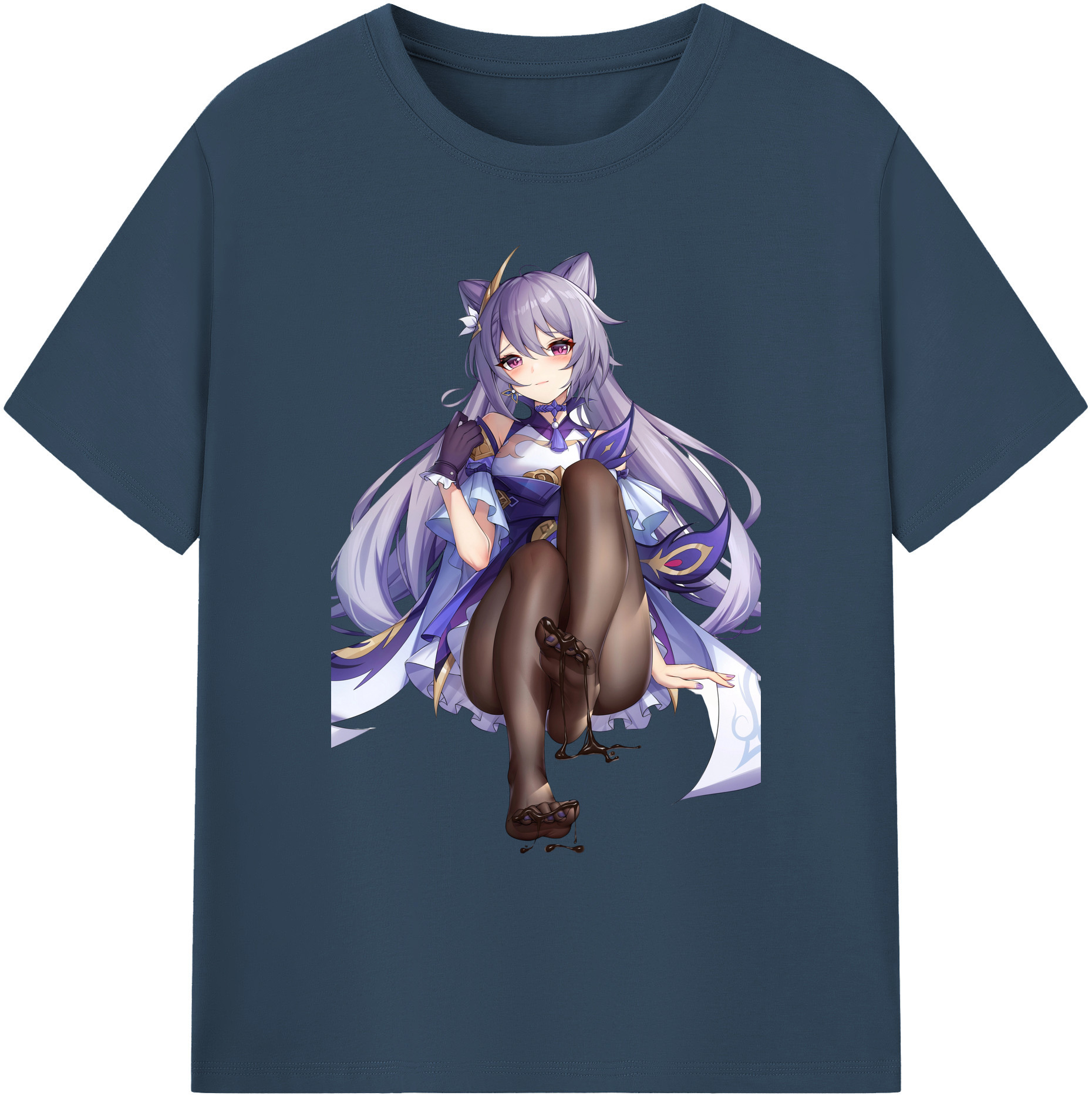 げんし神 刻晴 こくせい genshin Kokusei 綿100％ メンズ半袖Tシャツ｜肌触りやわらか＆通気性