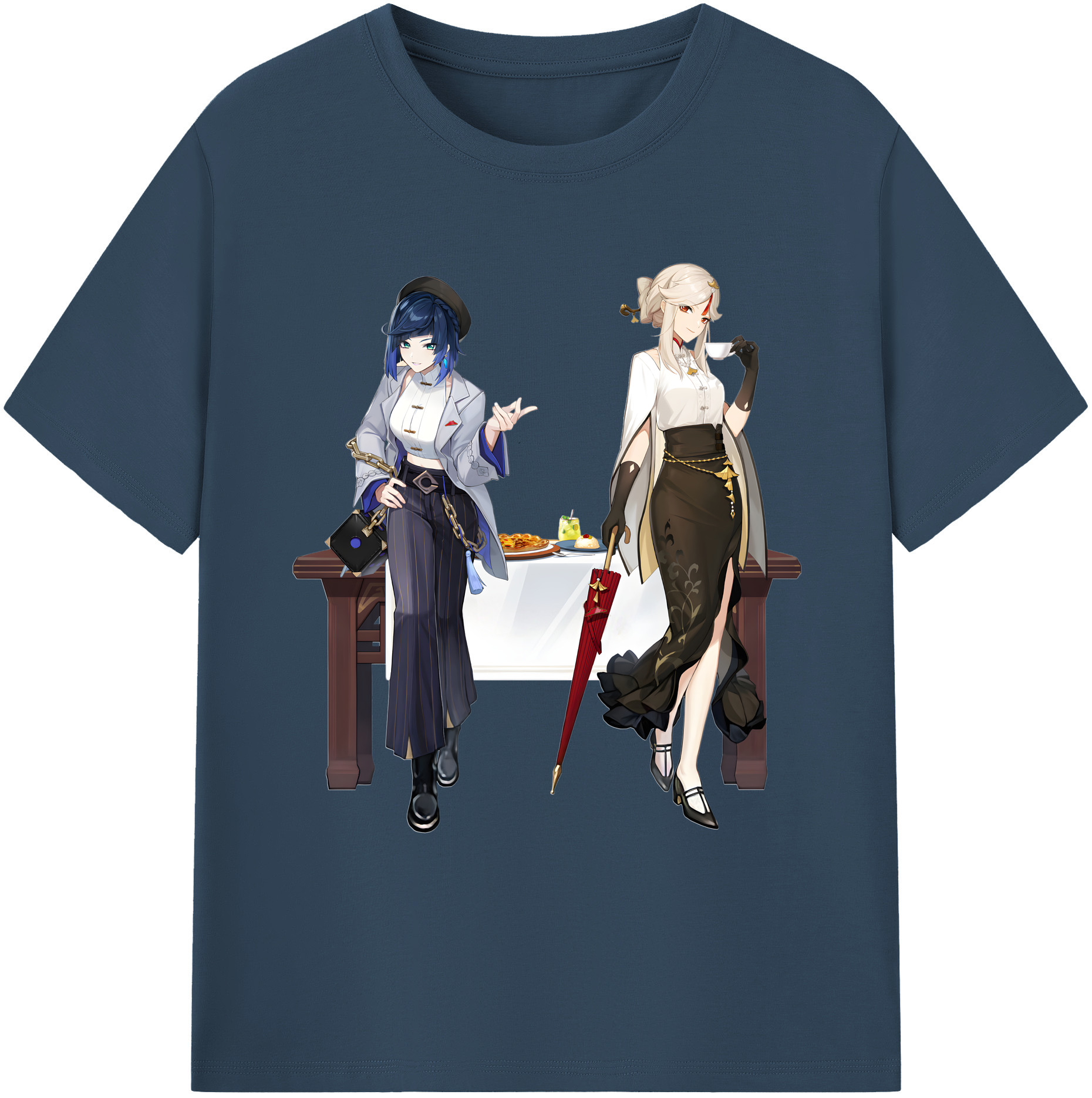 げんし神 夜兰 やらん genshin Yaran 綿100％ メンズ半袖Tシャツ｜肌触りやわらか＆通気性
