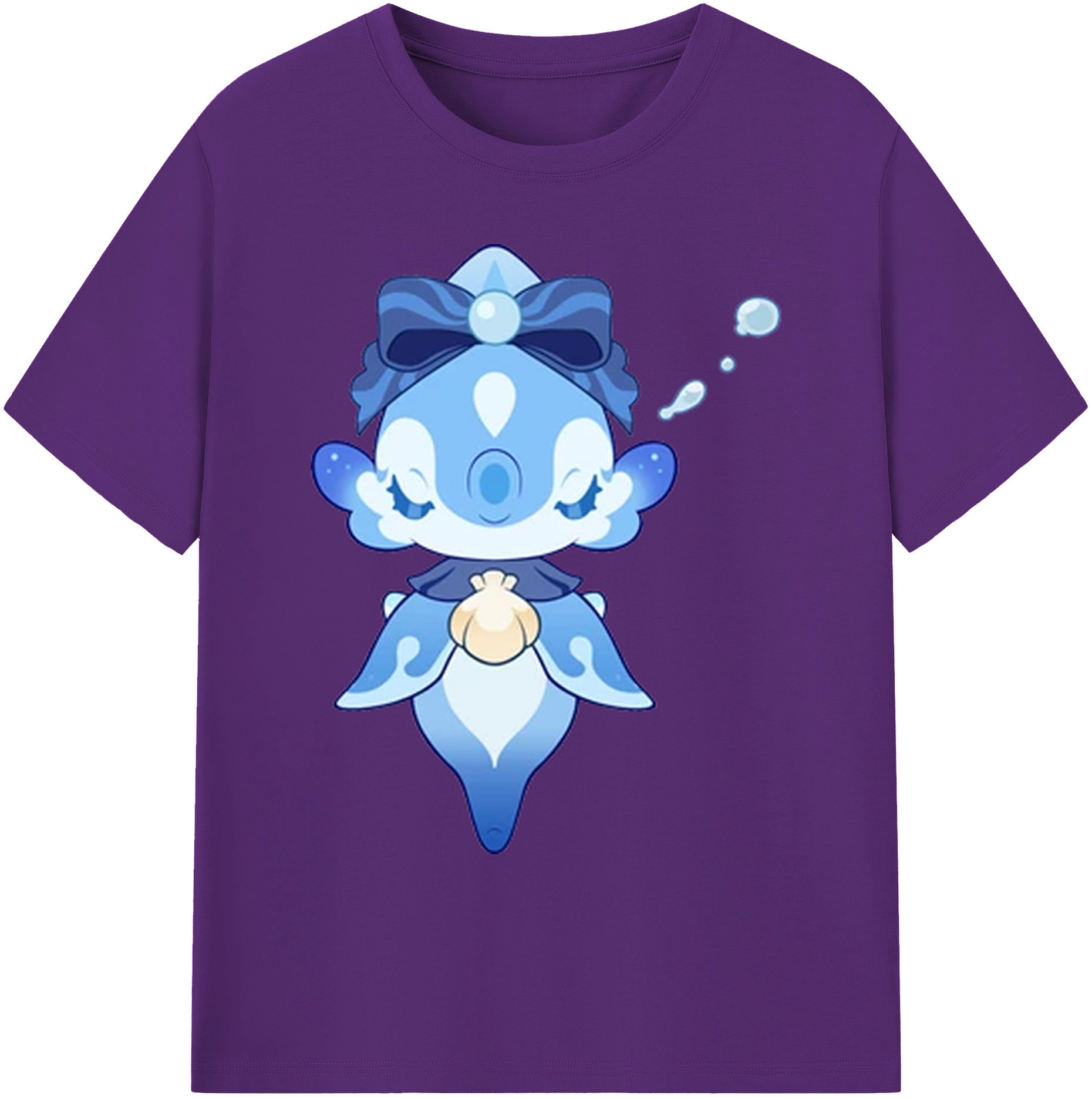 げんし神 フリーナ genshin Furina 綿100％ メンズ半袖Tシャツ｜肌触りやわらか＆通気性