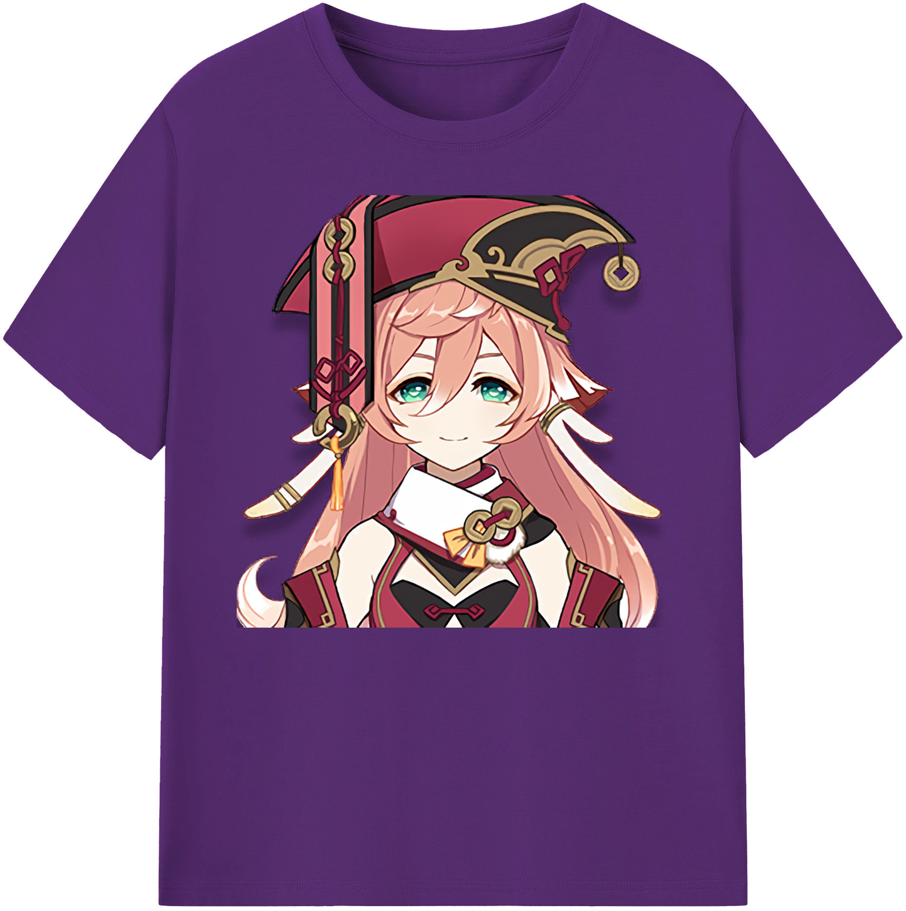 げんし神 ヤンフェイ genshin Yanfei 綿100％ メンズ半袖Tシャツ｜肌触りやわらか＆通気性