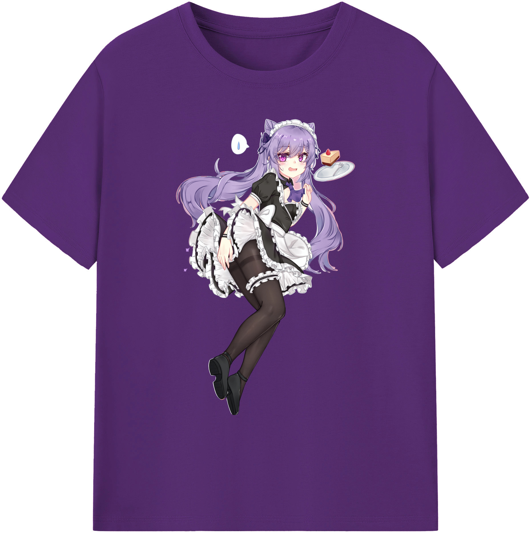 げんし神 刻晴 こくせい genshin Kokusei 綿100％ メンズ半袖Tシャツ｜肌触りやわらか＆通気性