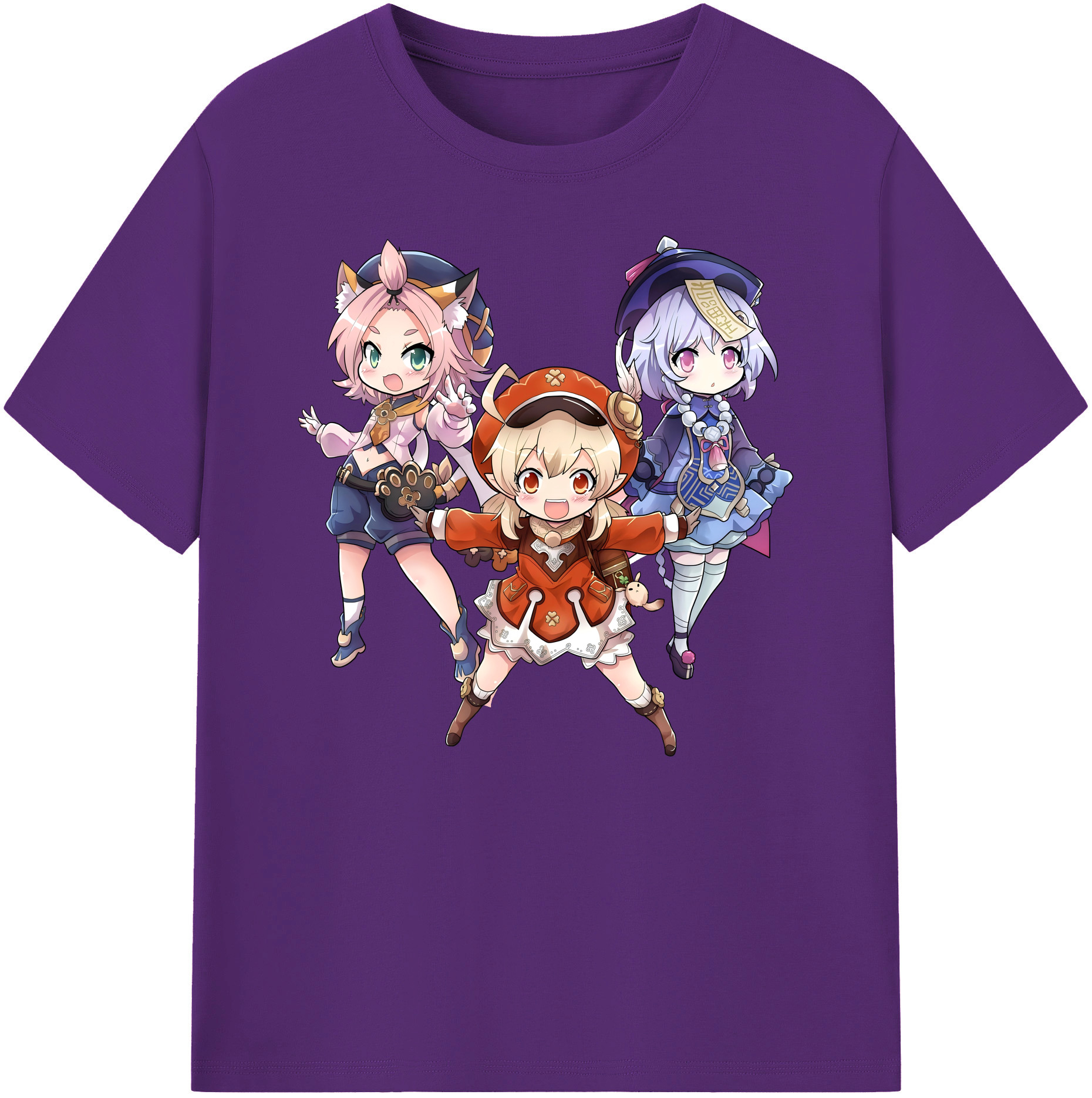 げんし神 七七 なな  genshin Nana 綿100％ メンズ半袖Tシャツ｜肌触りやわらか＆通気性