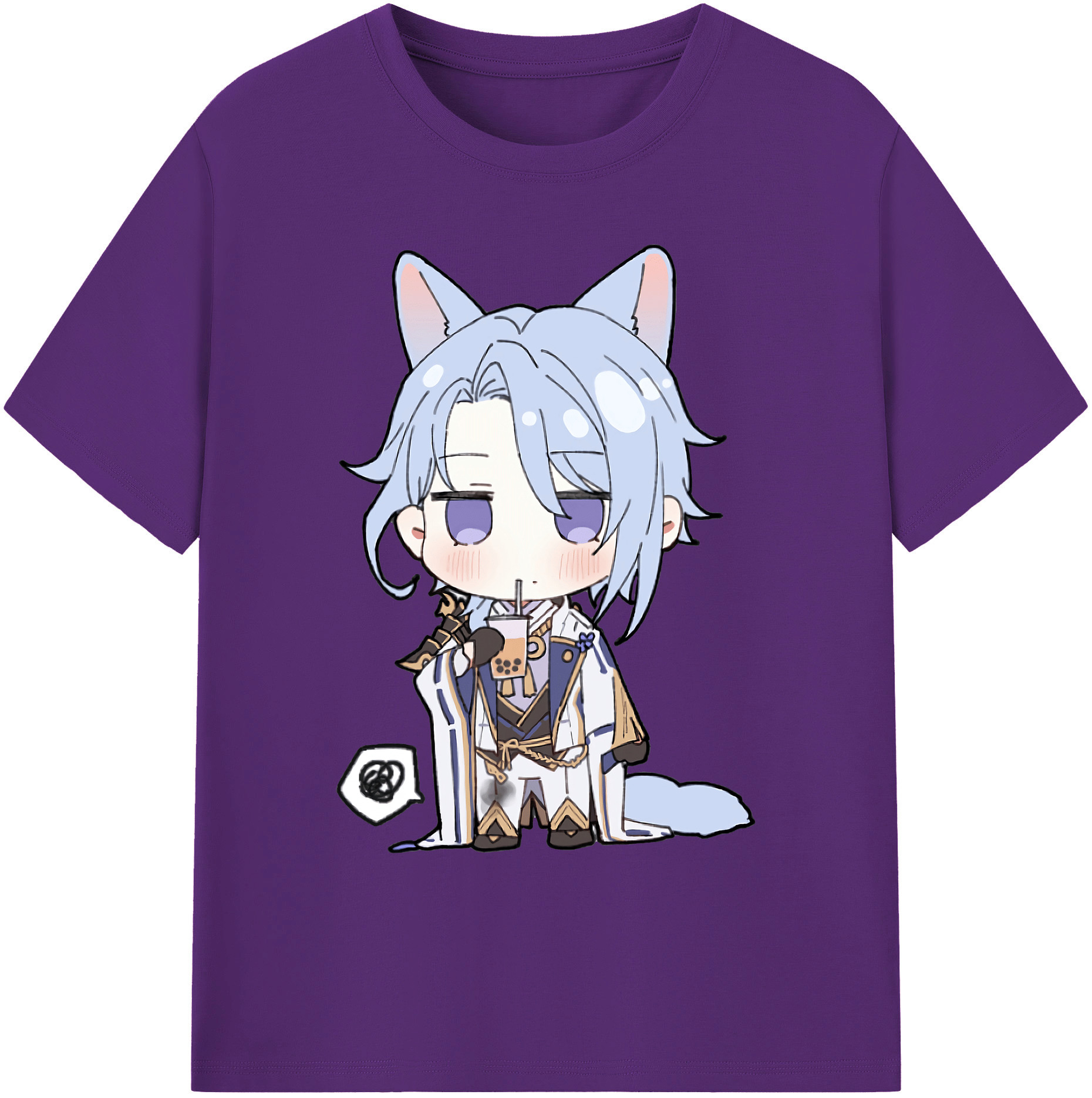 げんし神 神里綾人 かみさとあやと genshin Kamisato Ayato 綿100％ メンズ半袖Tシャツ｜肌触りやわらか＆通気性