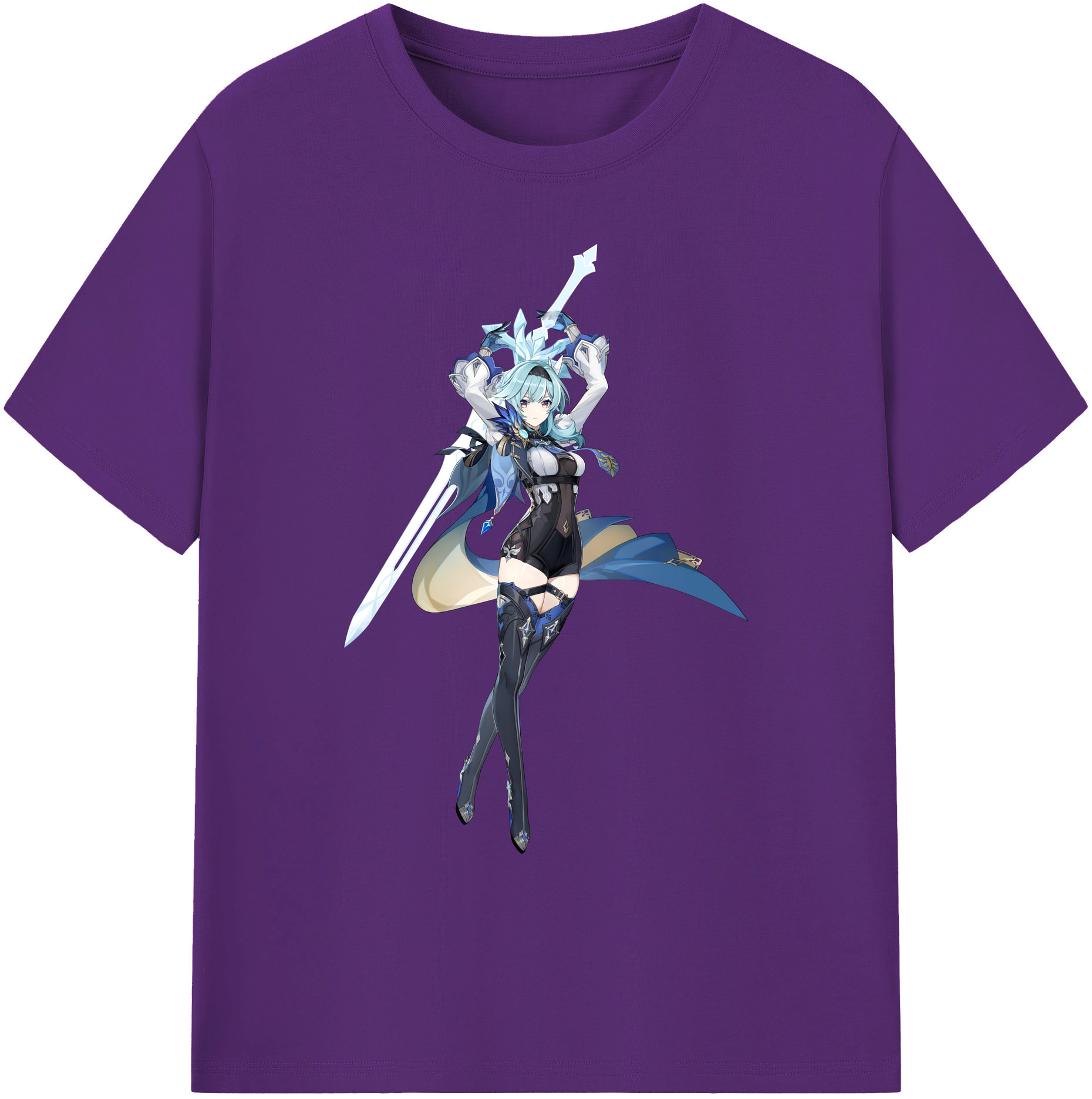 げんし神 优菈 ゆうら genshin Yūra 綿100％ メンズ半袖Tシャツ｜肌触りやわらか＆通気性