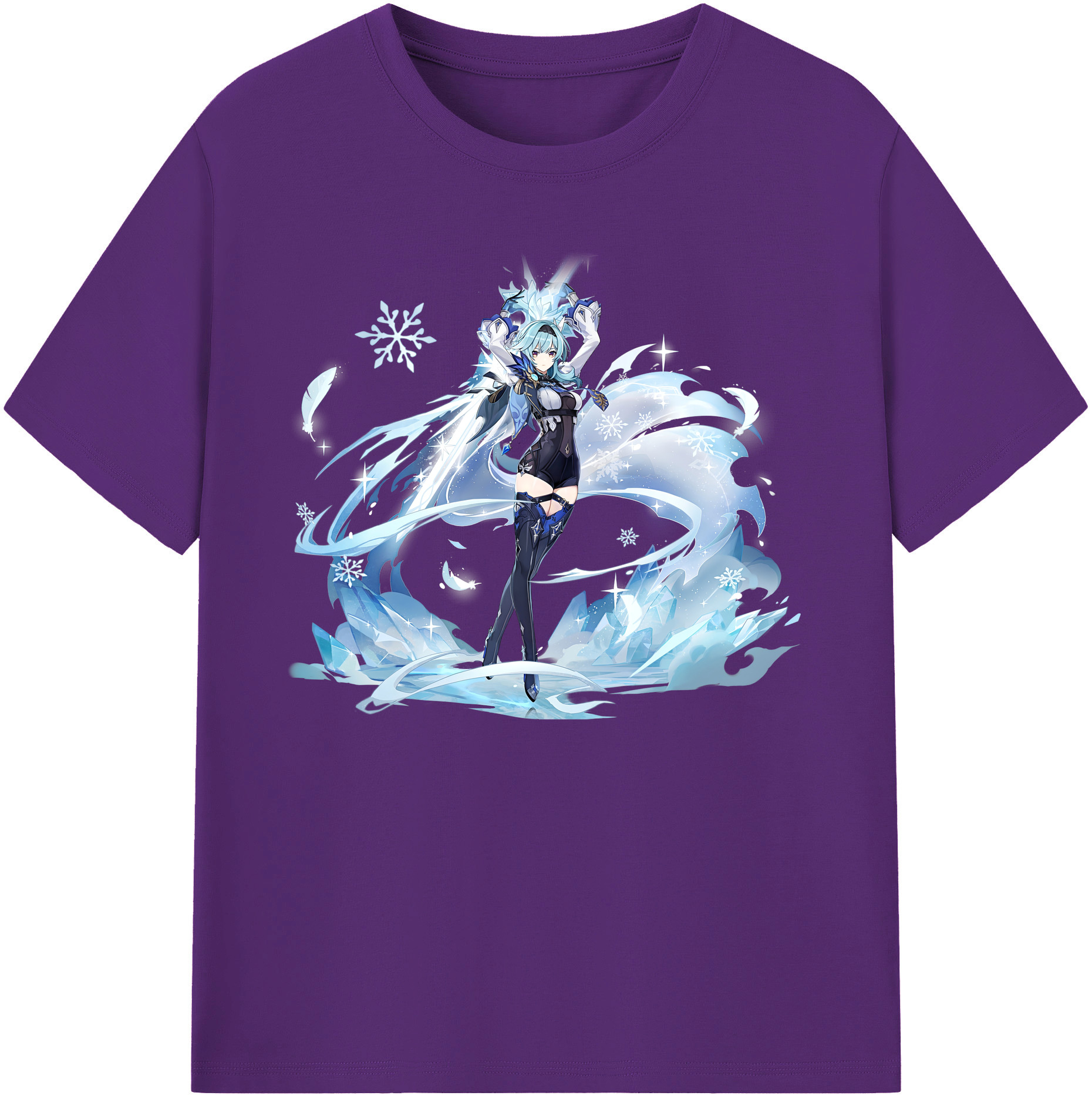 げんし神 优菈 ゆうら genshin Yūra 綿100％ メンズ半袖Tシャツ｜肌触りやわらか＆通気性