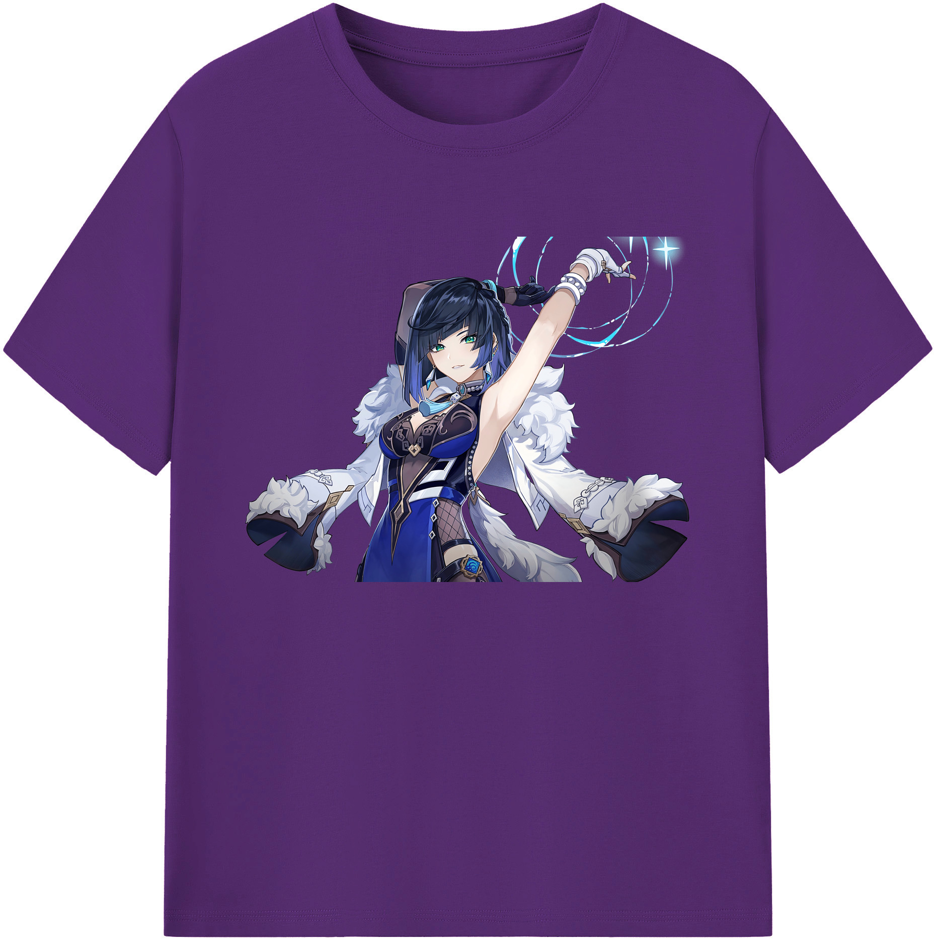 げんし神 夜兰 やらん genshin Yaran 綿100％ メンズ半袖Tシャツ｜肌触りやわらか＆通気性