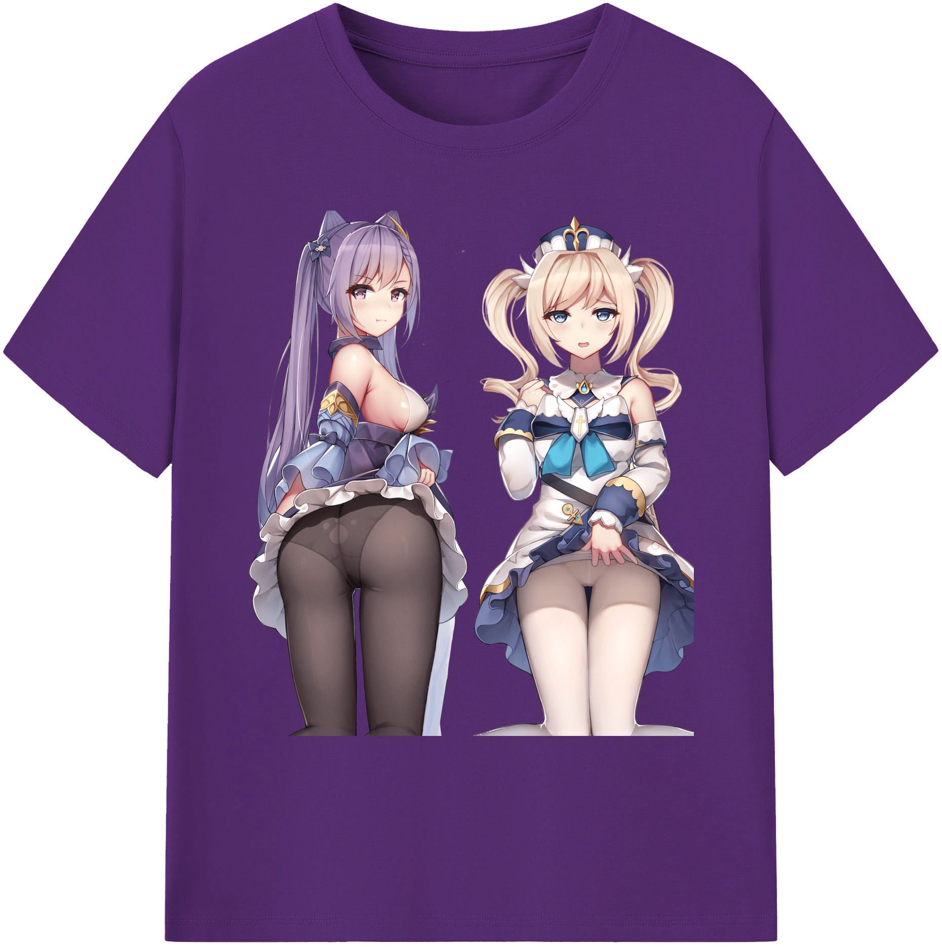 げんし神 刻晴 こくせい genshin Kokusei 綿100％ メンズ半袖Tシャツ｜肌触りやわらか＆通気性