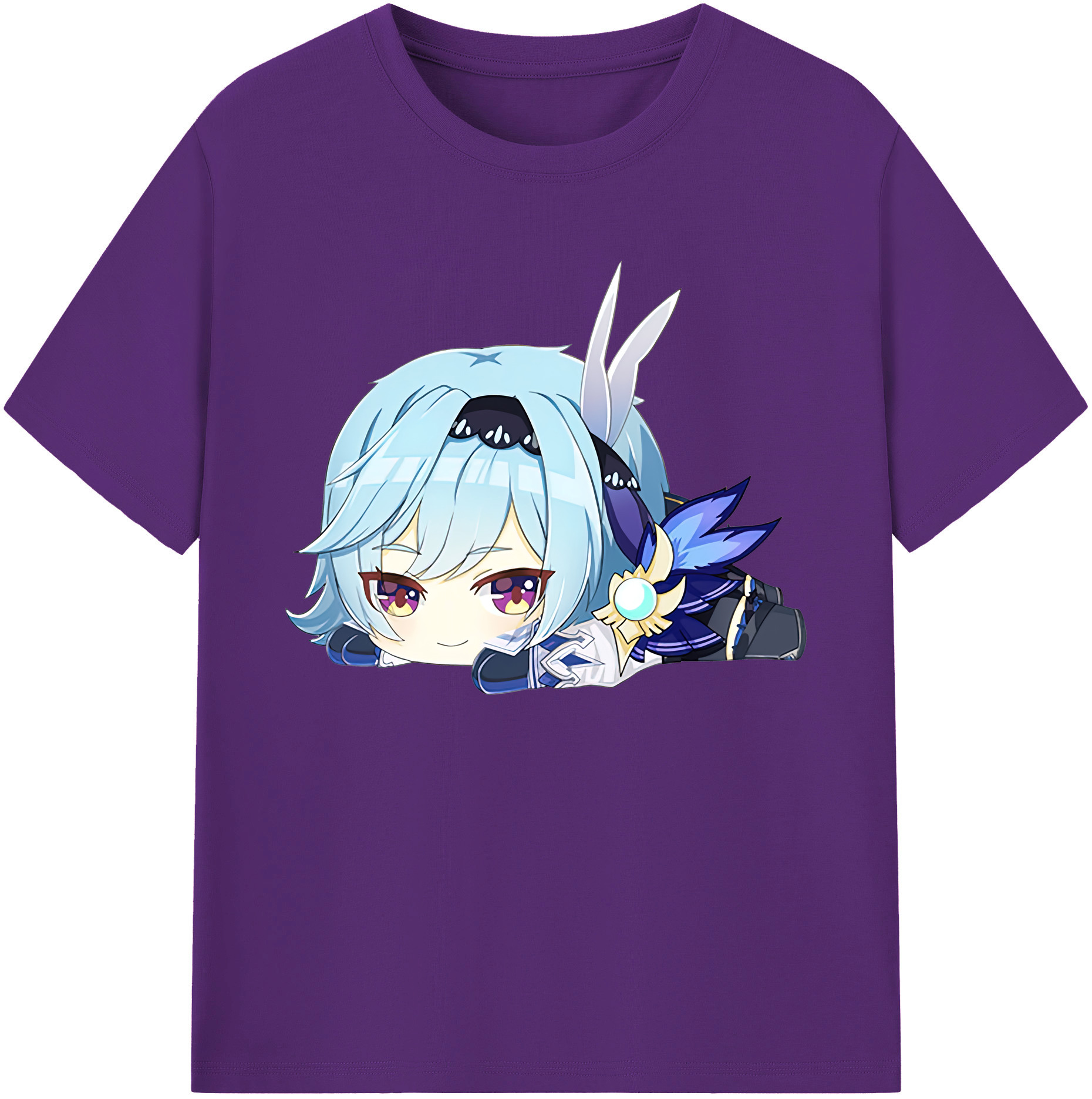 げんし神 优菈 ゆうら genshin Yūra 綿100％ メンズ半袖Tシャツ｜肌触りやわらか＆通気性