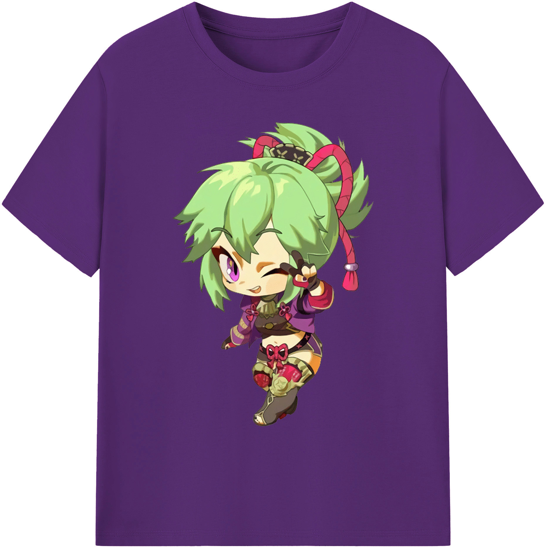 げんし神  久岐忍 くき しのぶ genshin Kuki Shinobu 綿100％ メンズ半袖Tシャツ｜肌触りやわらか＆通気性