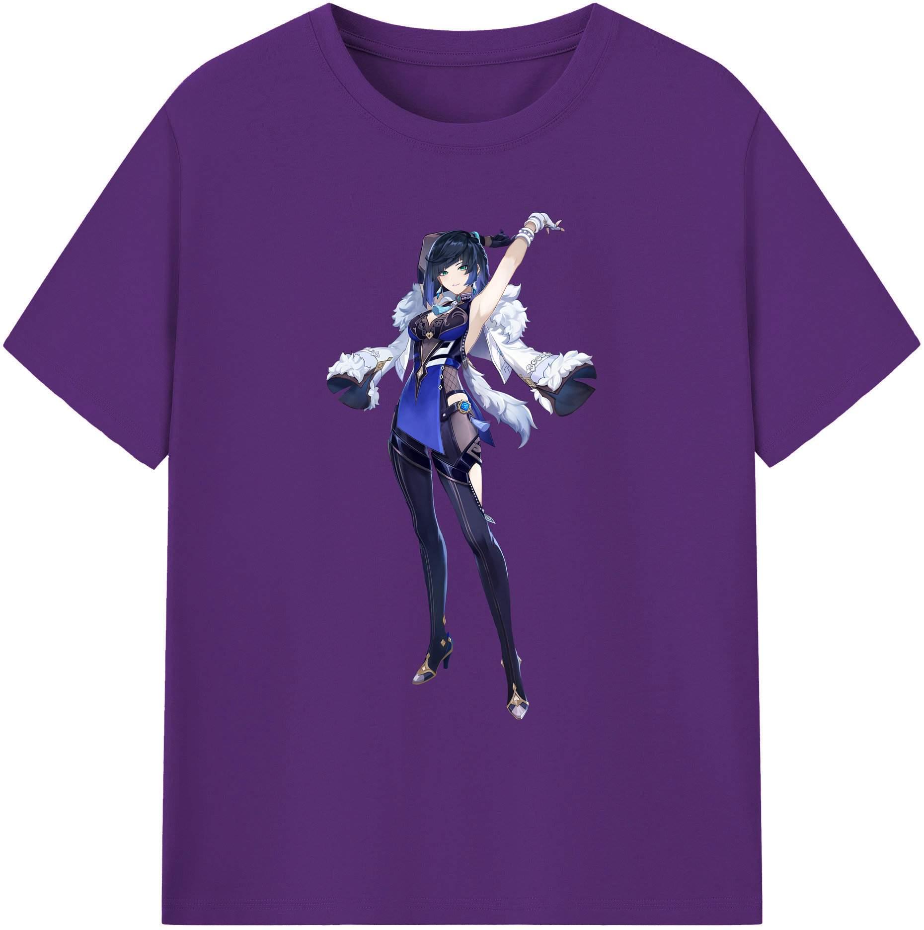 げんし神 夜兰 やらん genshin Yaran 綿100％ メンズ半袖Tシャツ｜肌触りやわらか＆通気性
