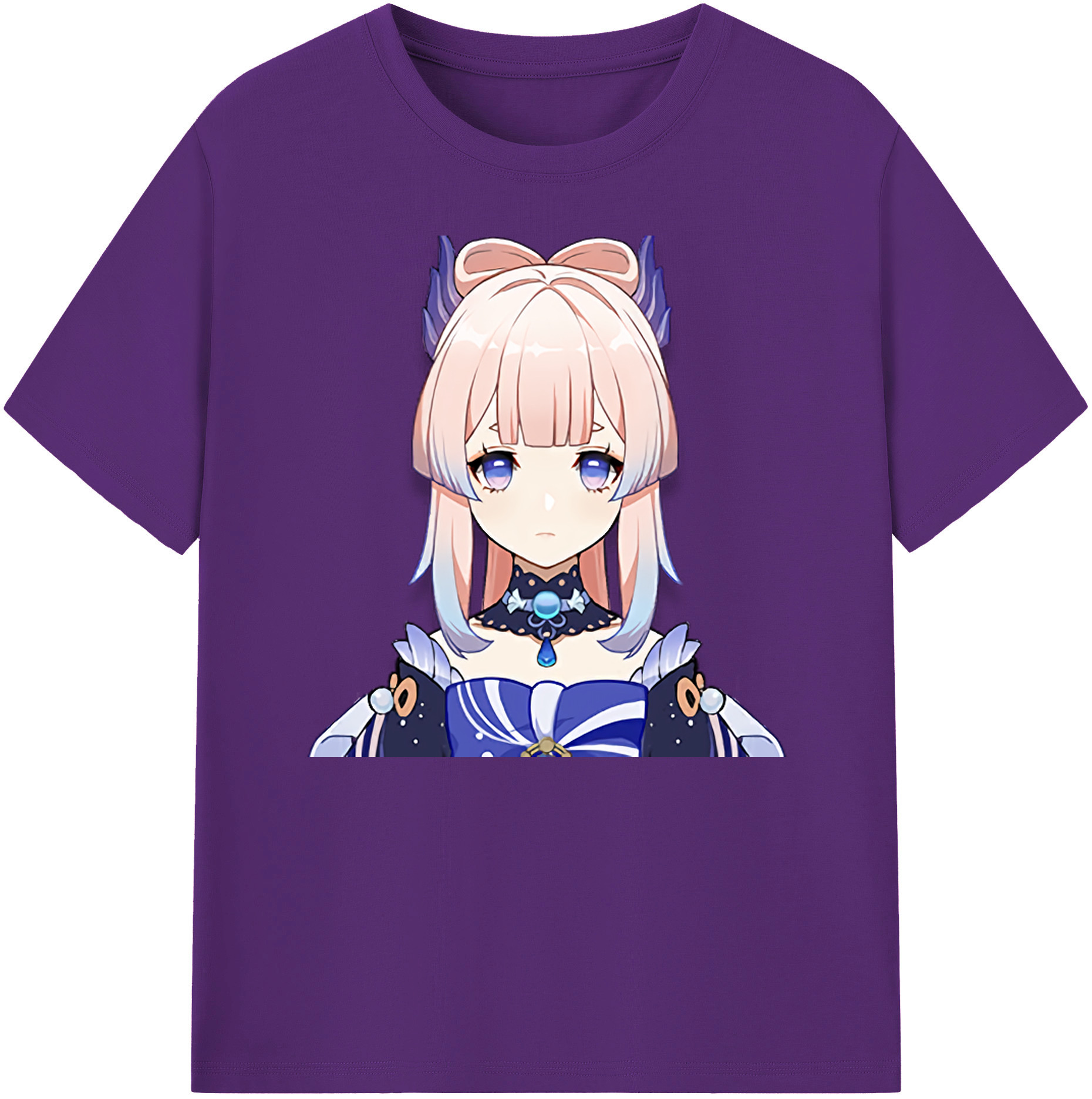 げんし神 珊瑚宮心海 サンゴノミヤ・ココミ genshin Sangonomiya Kokomi 綿100％ メンズ半袖Tシャツ｜肌触りやわらか＆通気性