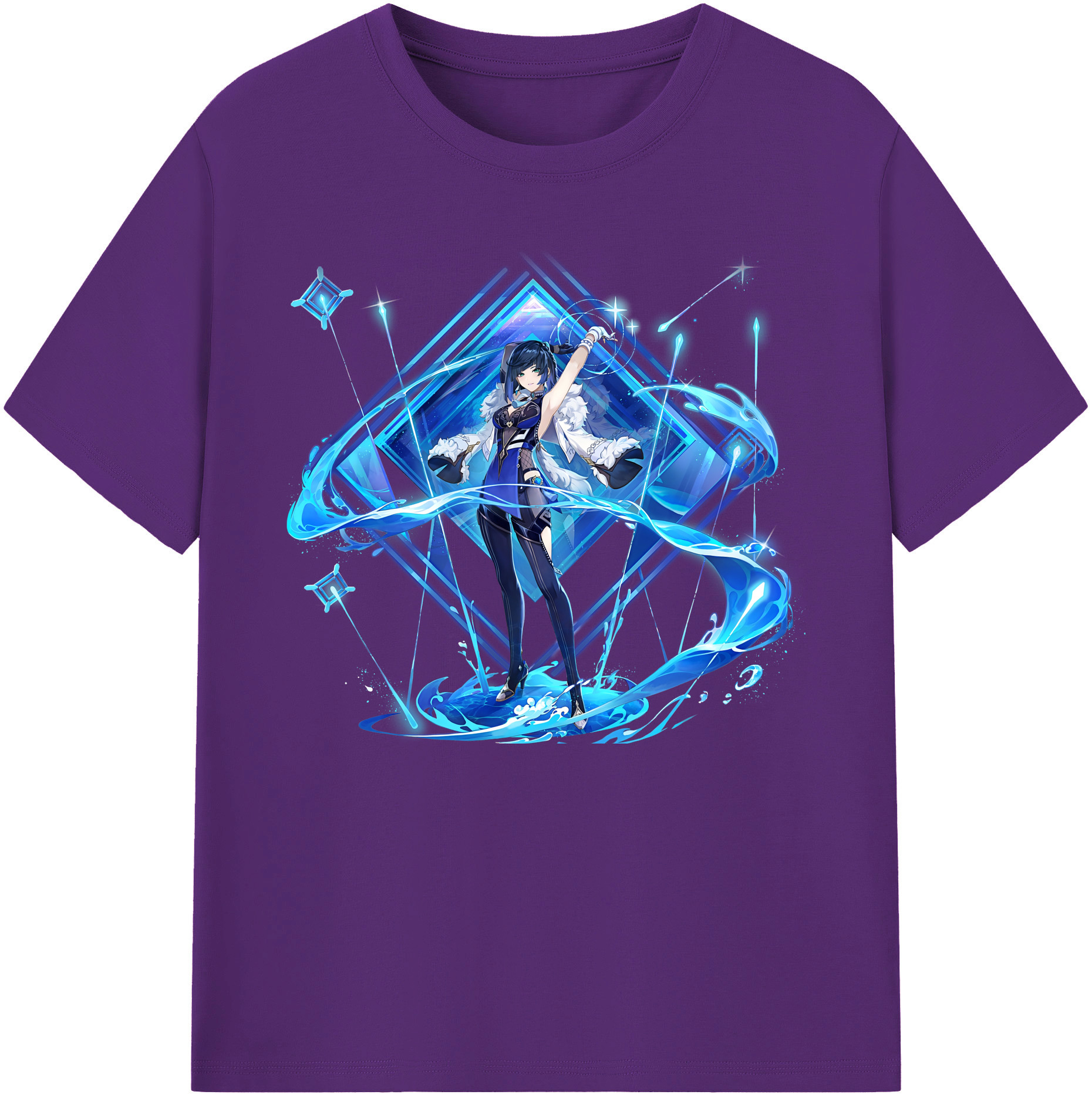 げんし神 夜兰 やらん genshin Yaran 綿100％ メンズ半袖Tシャツ｜肌触りやわらか＆通気性